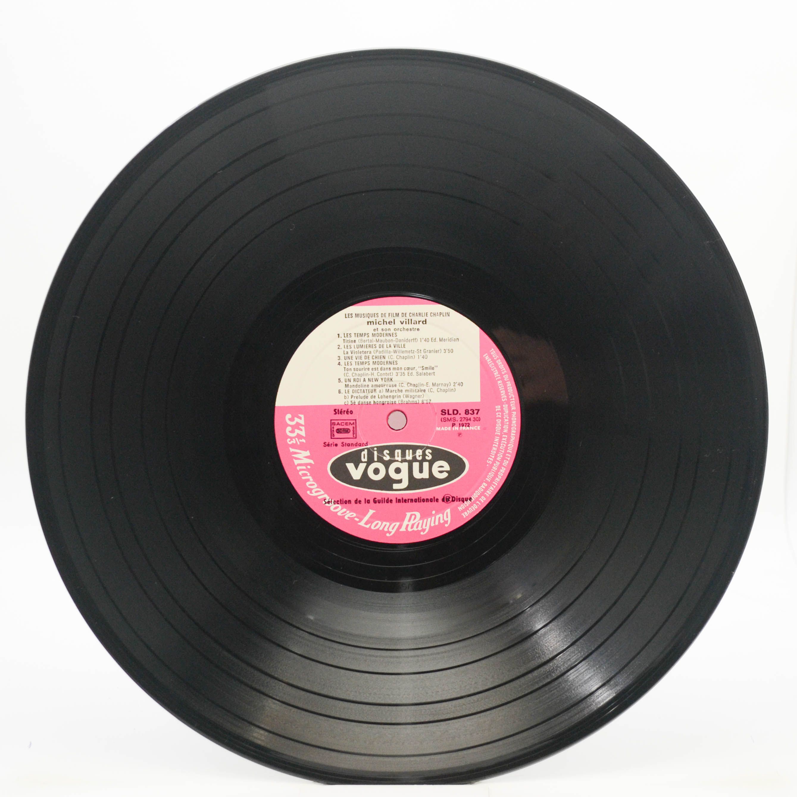 Charlie Chaplin - Michel Villard — Les Musiques Des Films De Charlie Chaplin (1-st, France), 1972