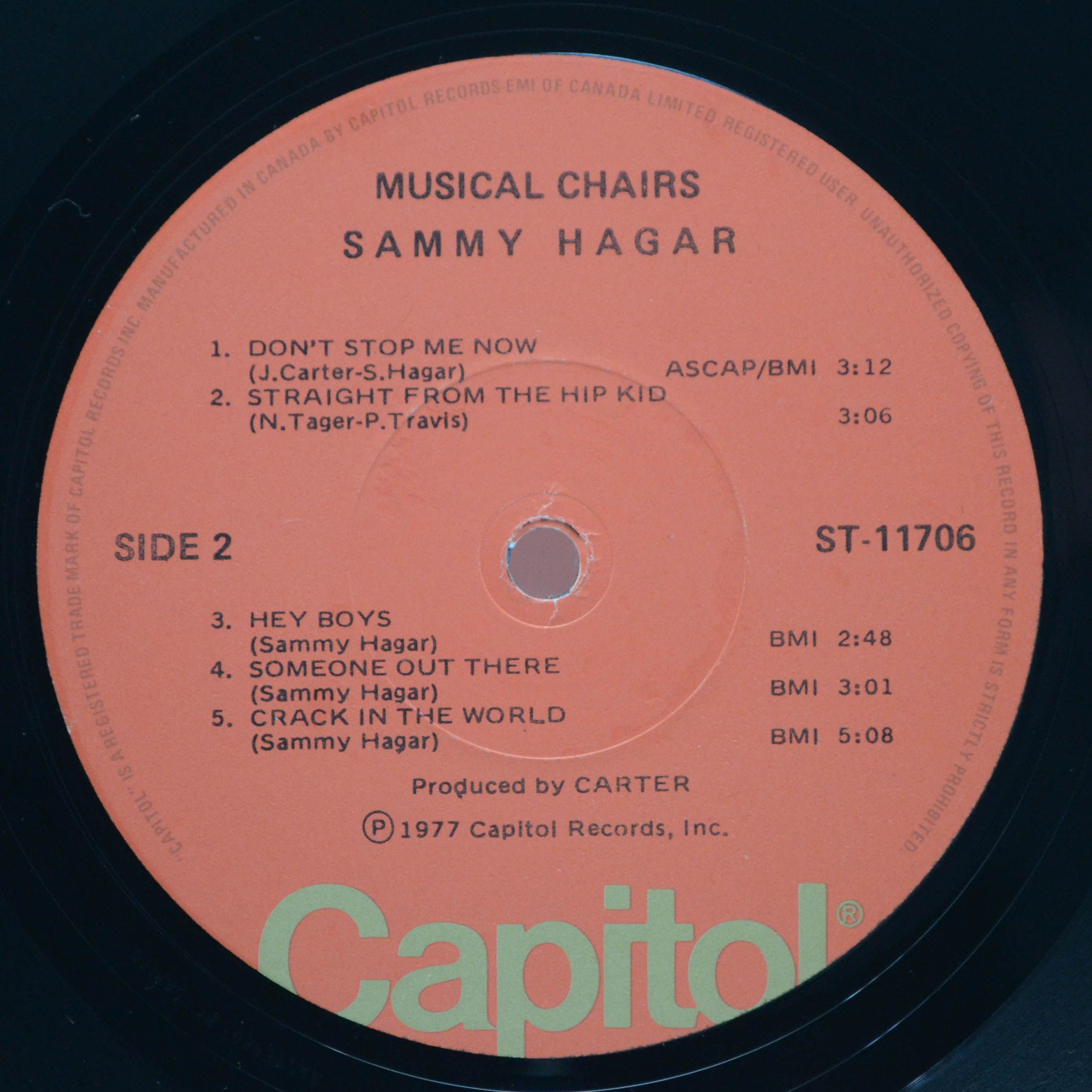 Sammy Hagar — Musical Chairs, 1977