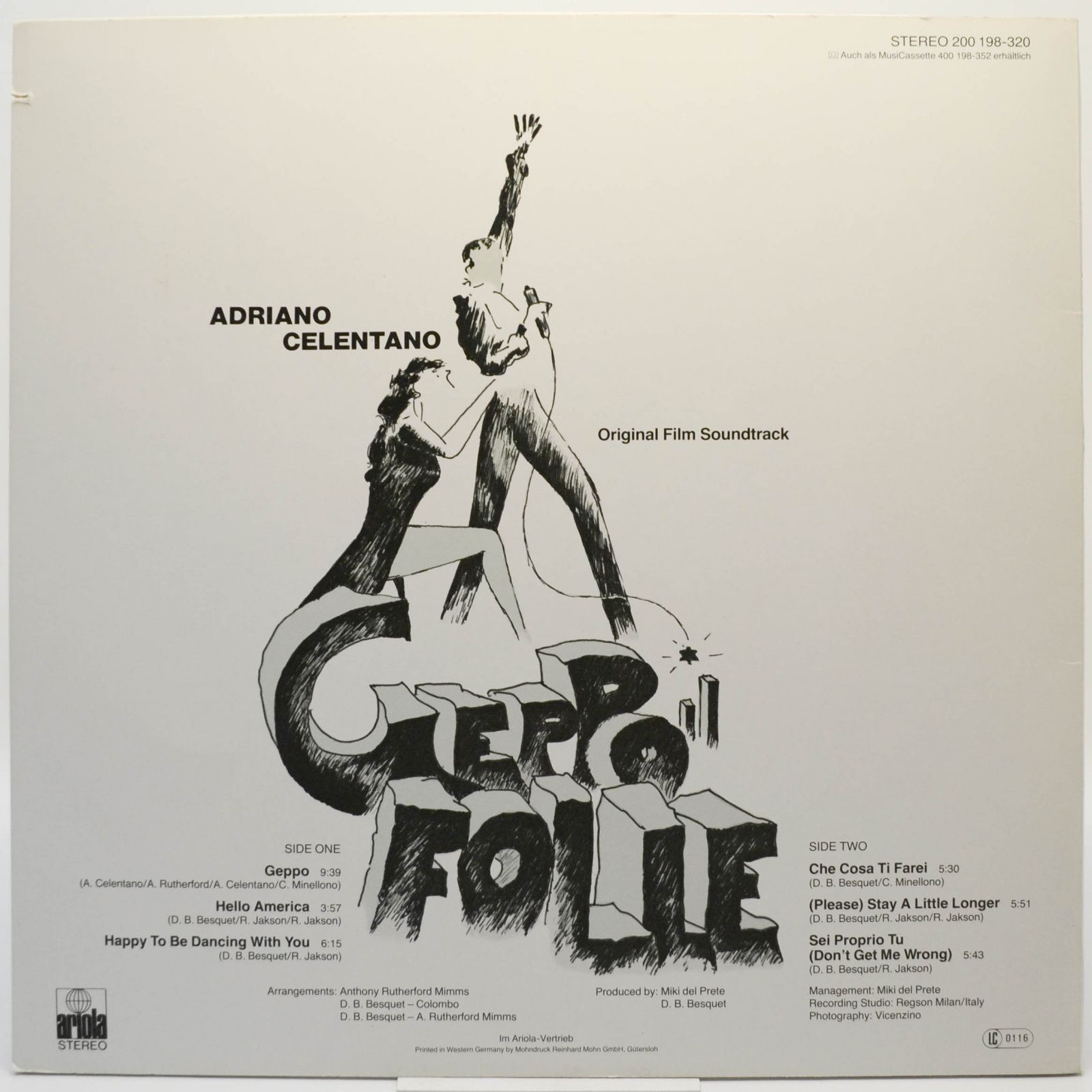 Adriano Celentano — Geppo Il Folle, 1978