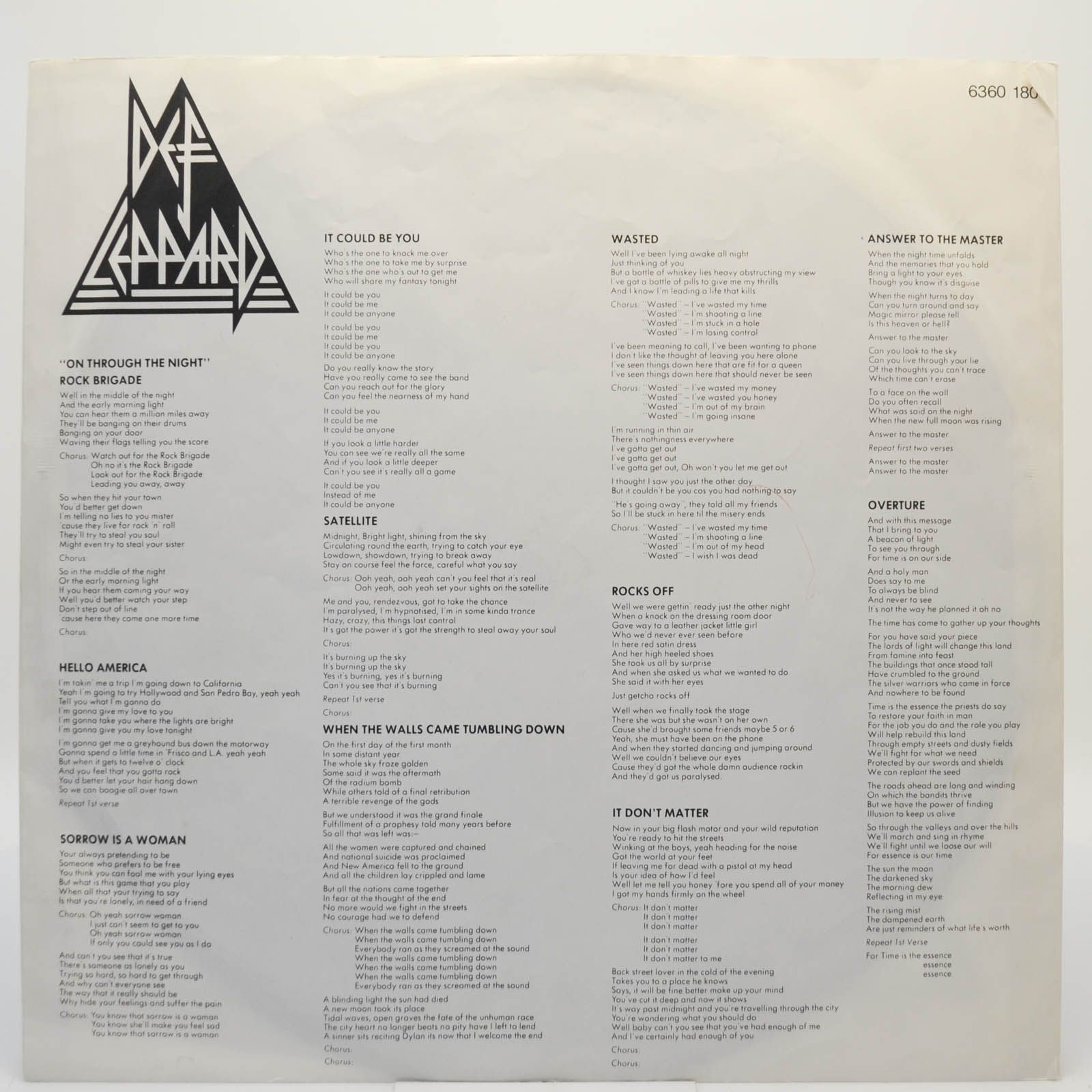 Def Leppard — On Through The Night, 1980