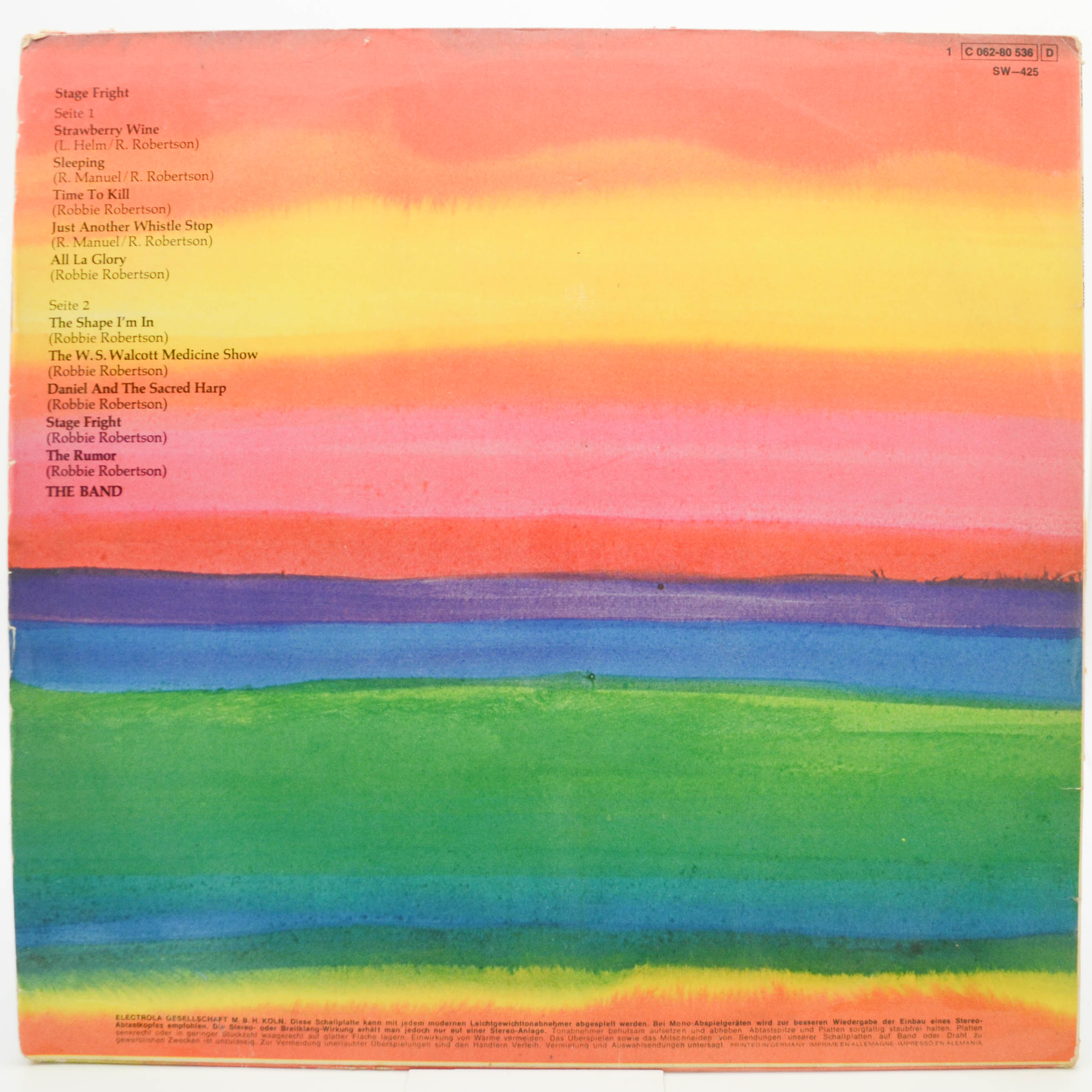 Band — Stage Fright, 1970