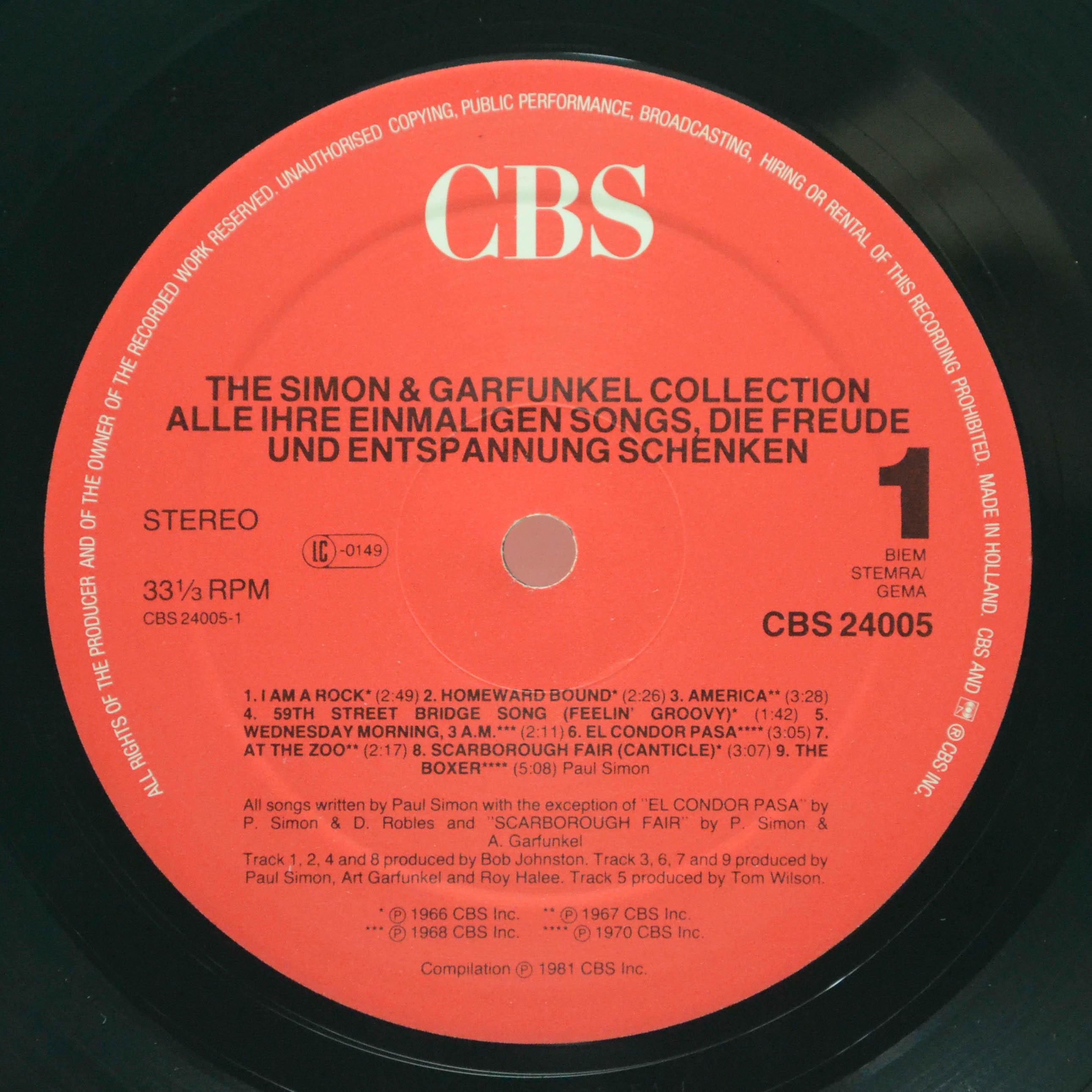 Simon & Garfunkel — The Simon & Garfunkel Collection, 1981