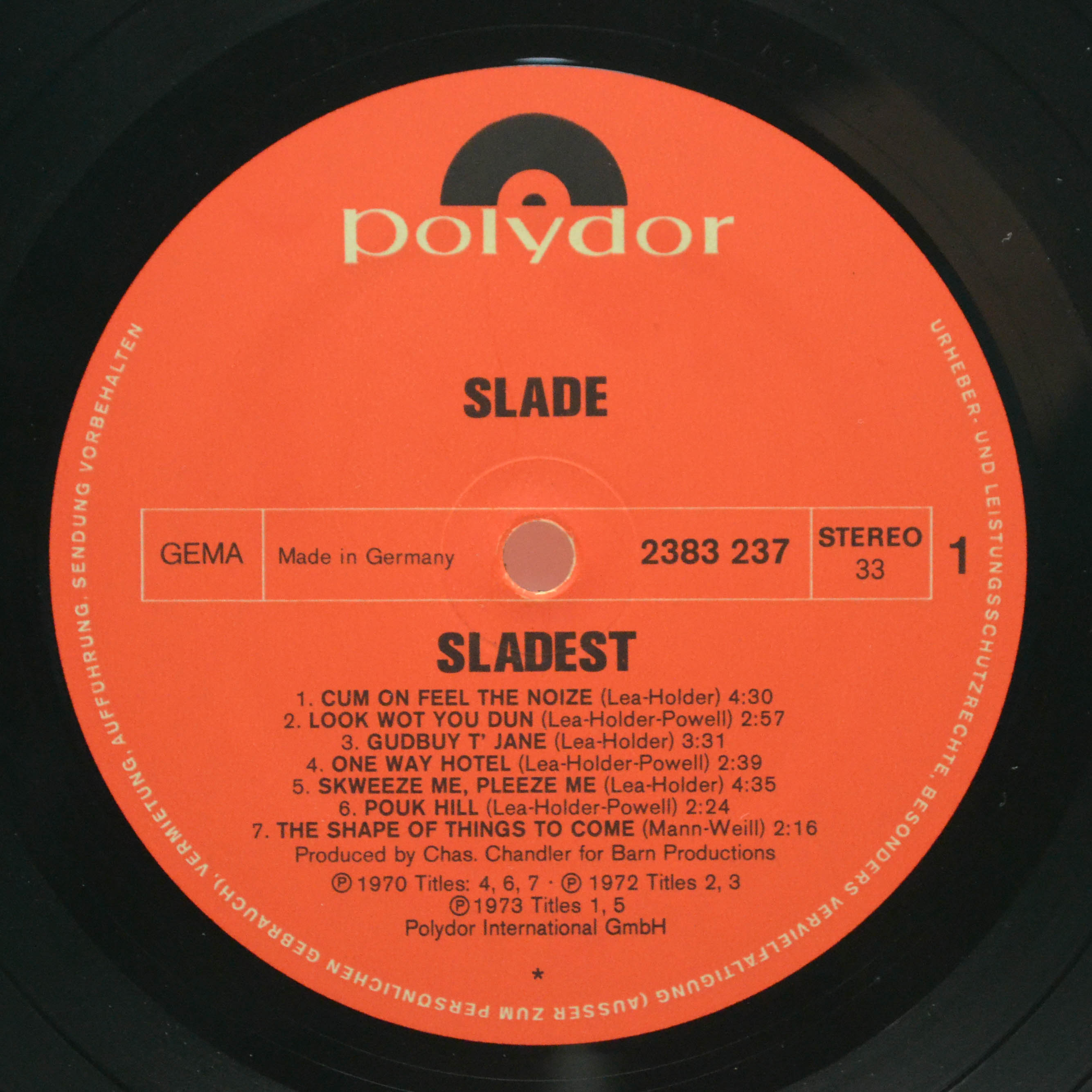 Slade — Sladest (booklet), 1973