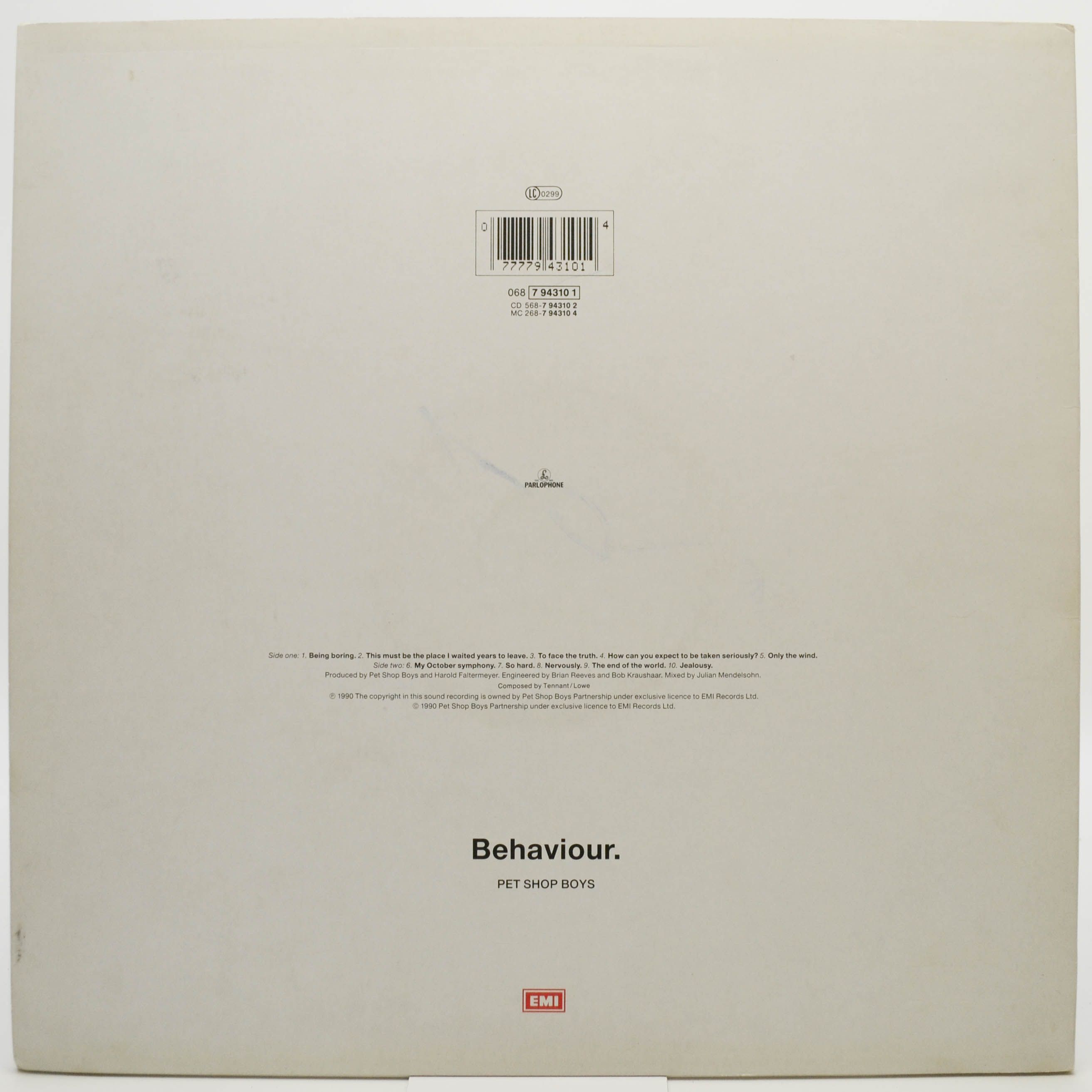 Pet Shop Boys — Behaviour, 1990