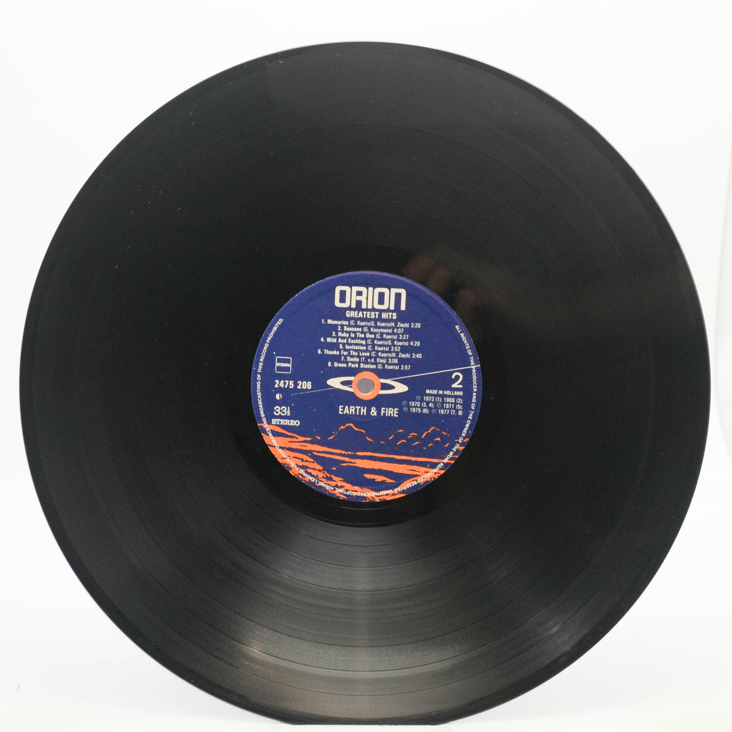 Виниловая пластинка Earth & Fire — Greatest Hits (Netherlands), 1980