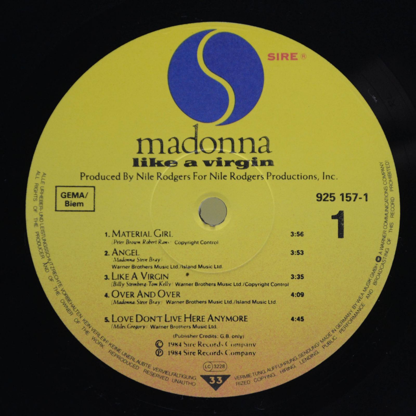 Madonna — Like A Virgin, 1984