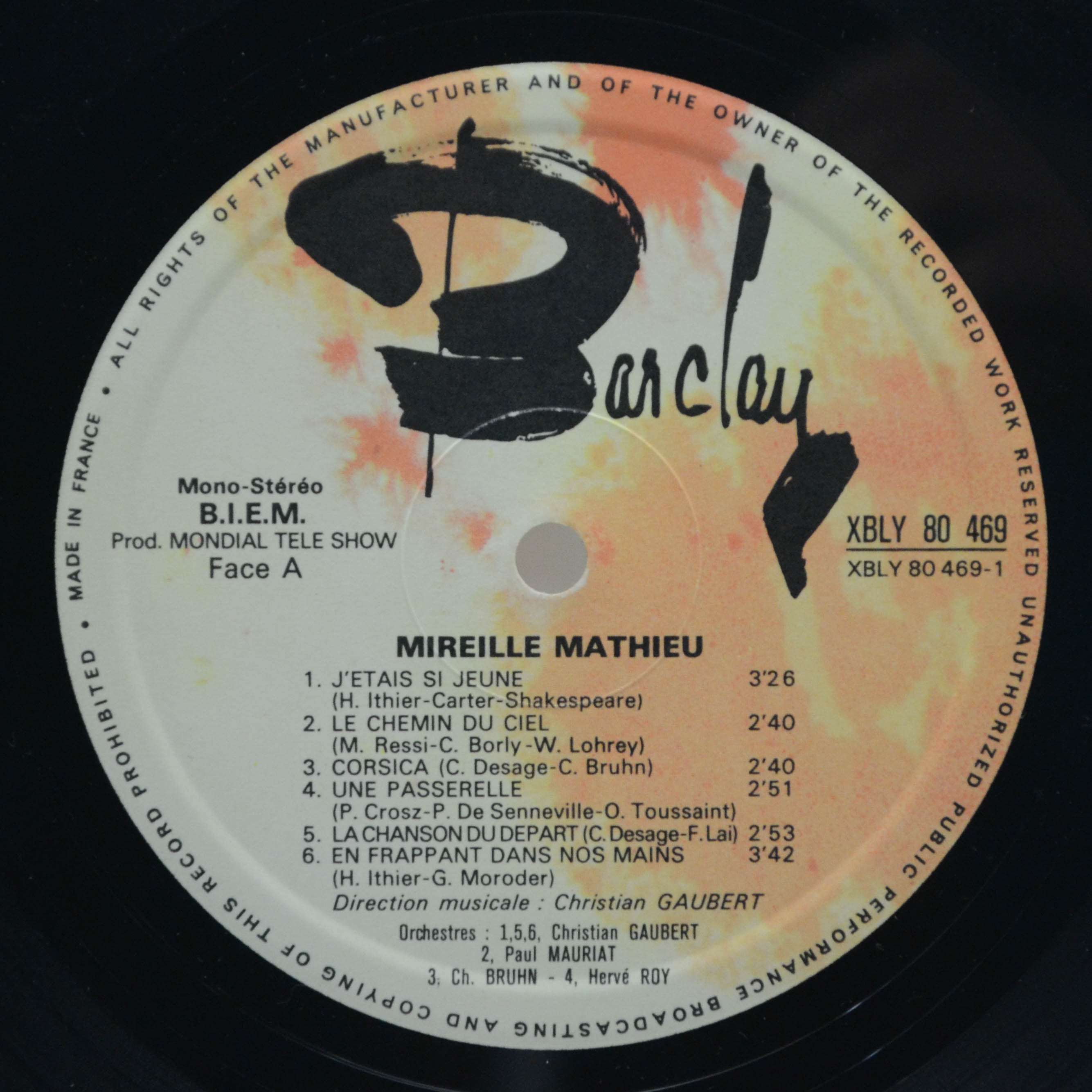Mireille Mathieu — Mireille Mathieu (1-st, France), 1972