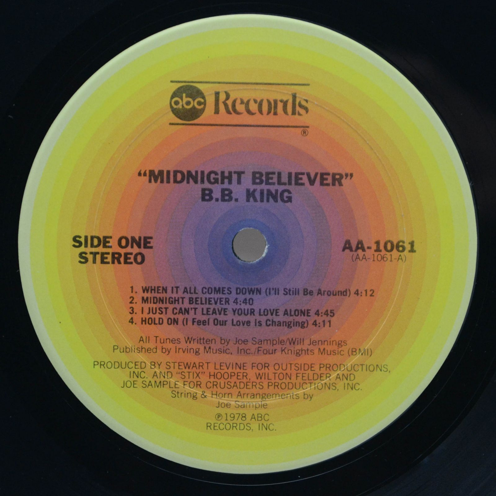 B.B. King — Midnight Believer (1-st, USA), 1978