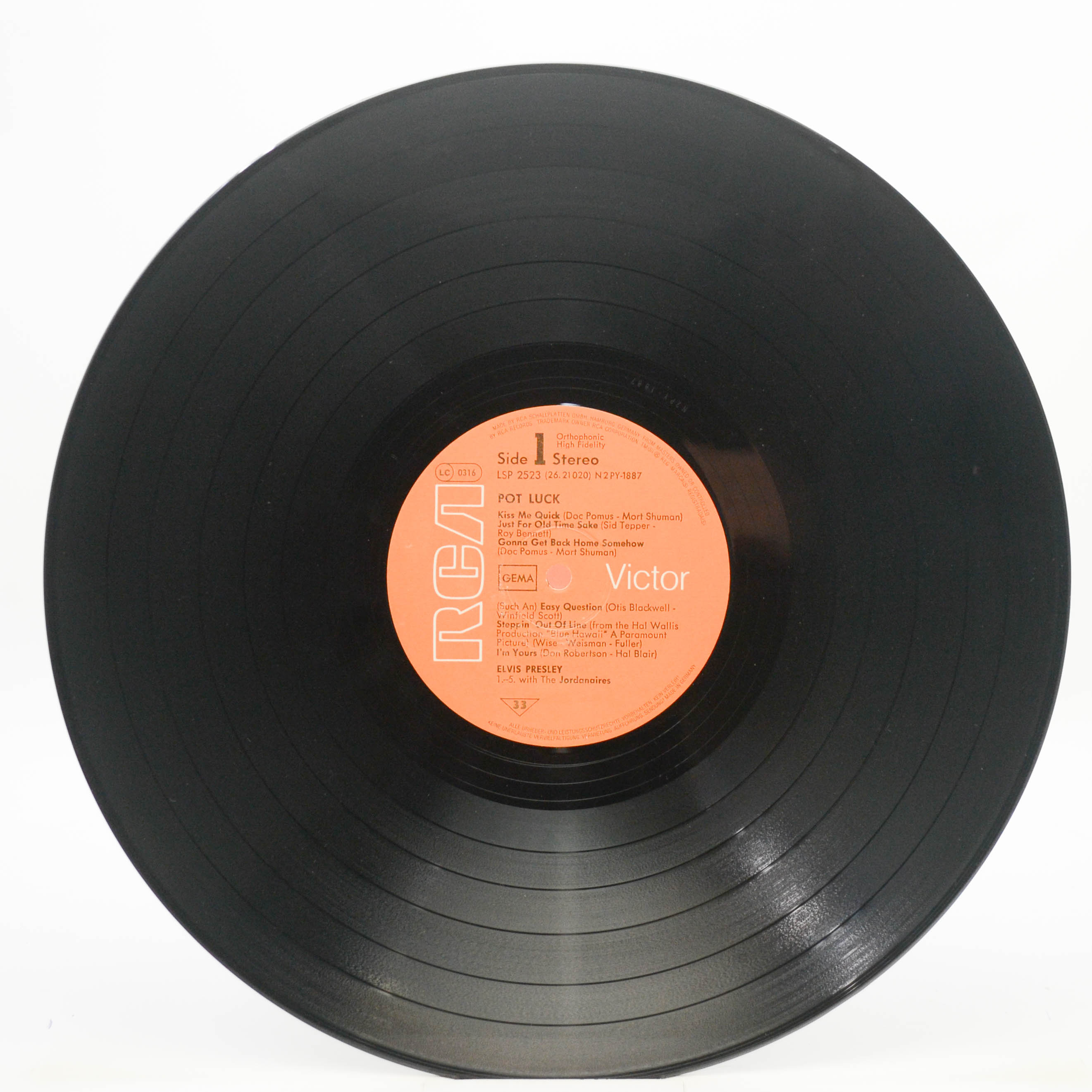 Elvis Presley — Pot Luck, 1962