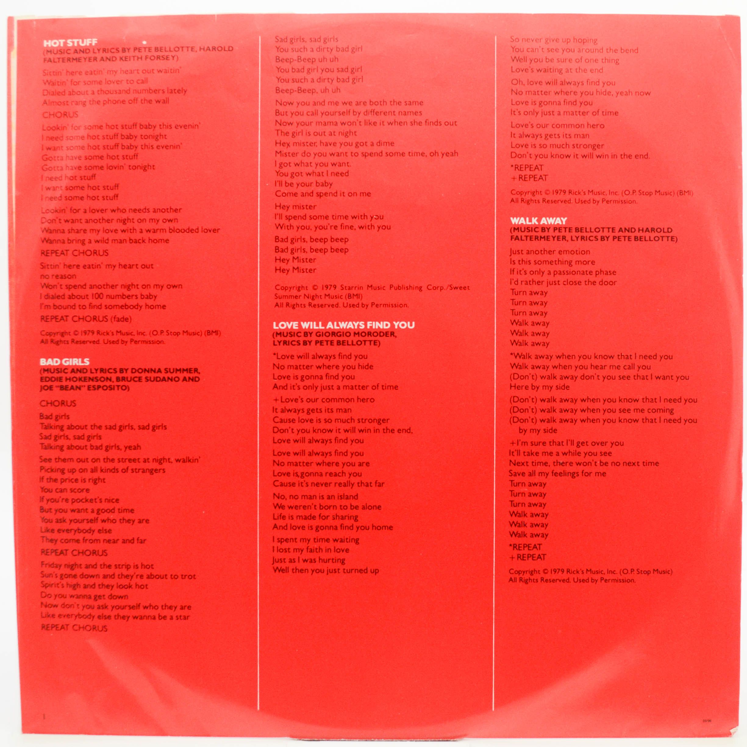 Donna Summer — Bad Girls (2LP, USA), 1979