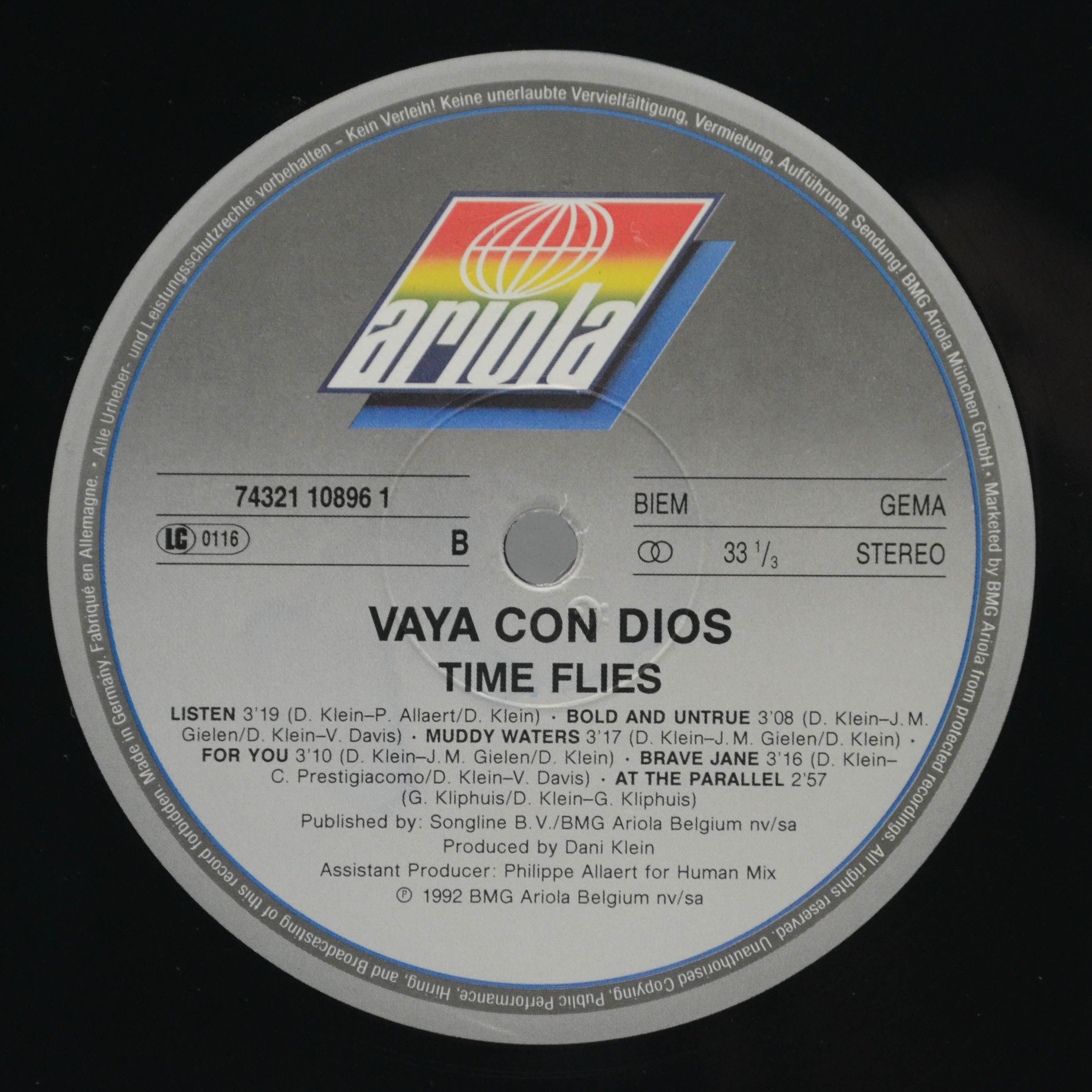 Vaya Con Dios — Time Flies, 1992