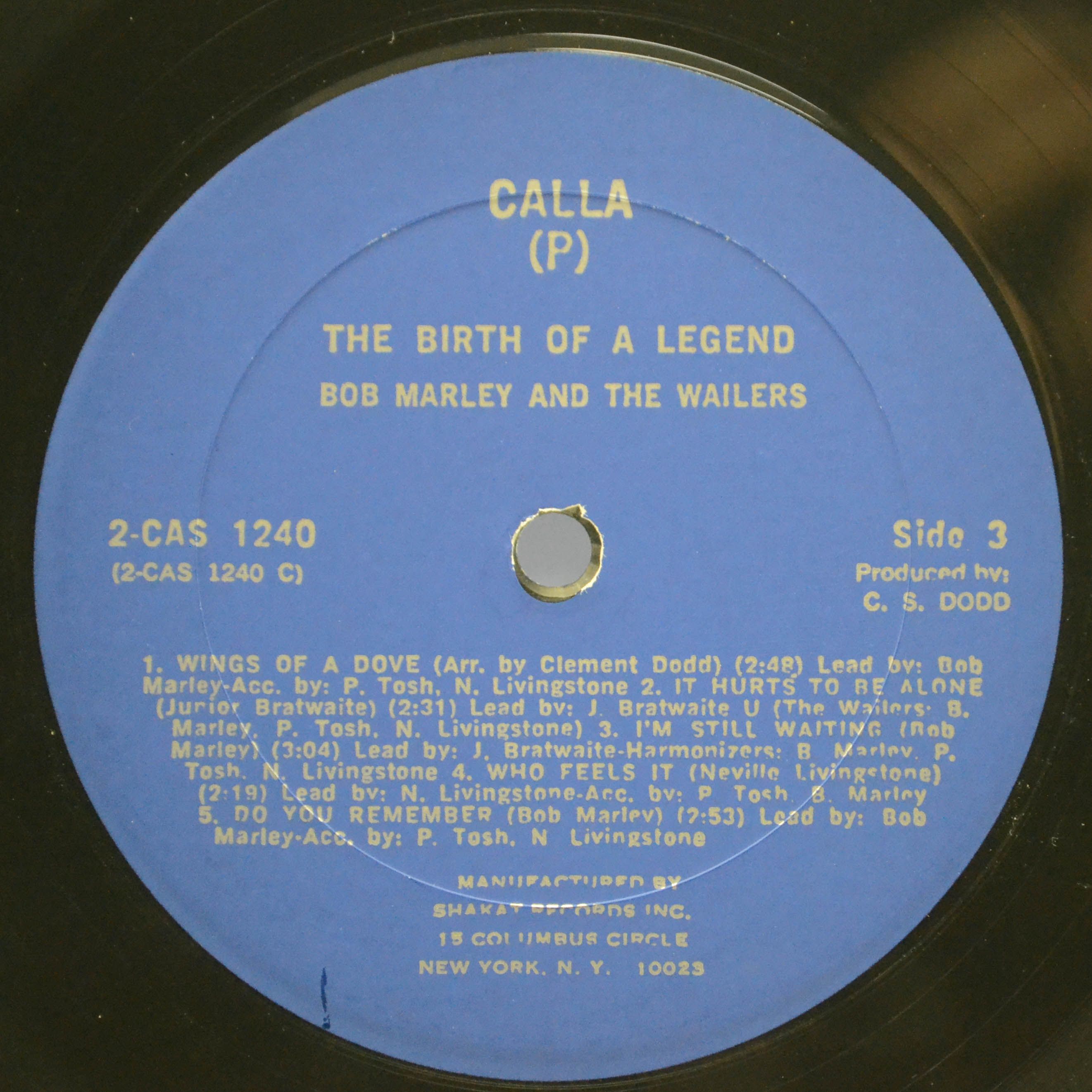 Bob Marley & The Wailers — The Birth Of A Legend (2LP, USA), 1980