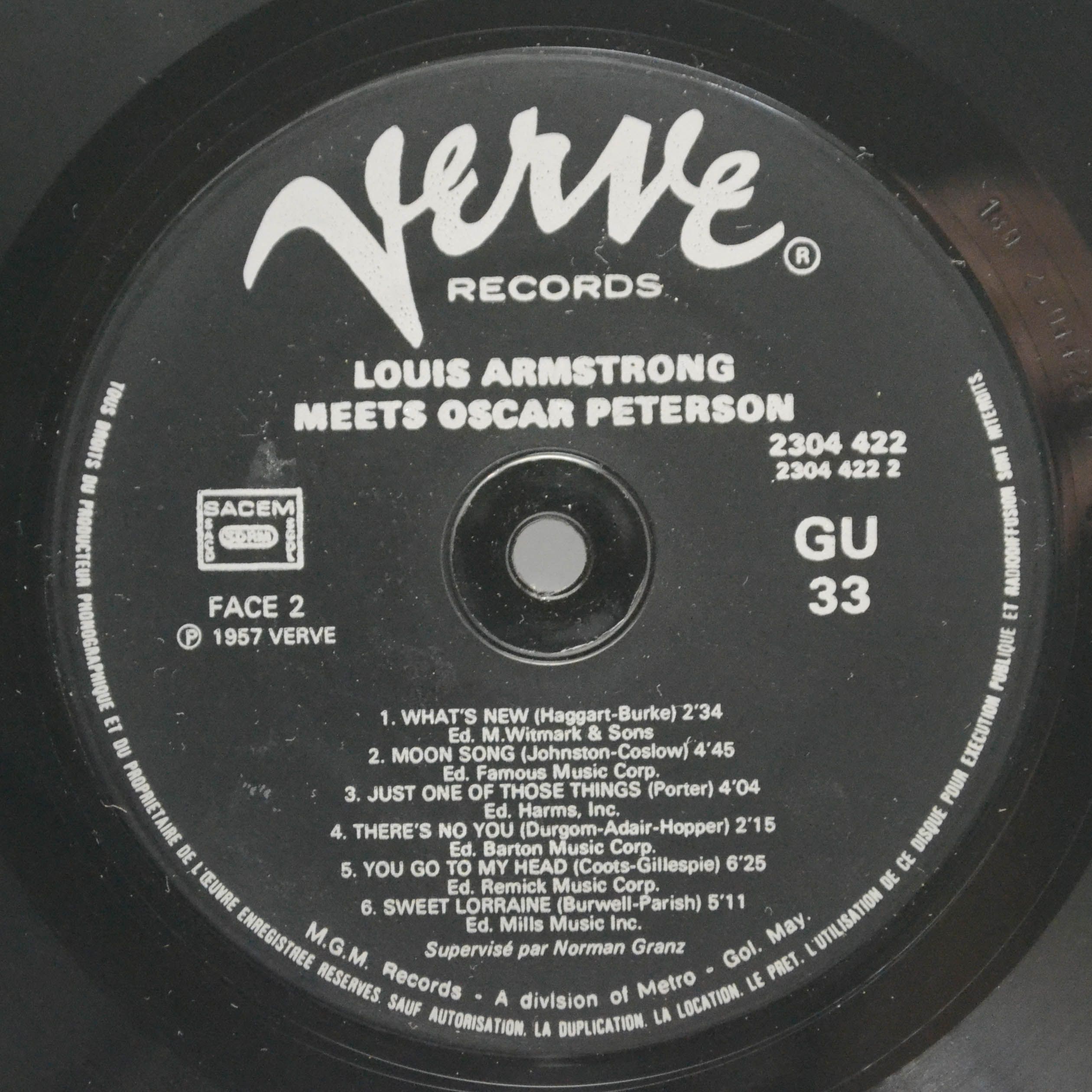 Louis Armstrong, Oscar Peterson — Louis Armstrong Meets Oscar Peterson, 1959