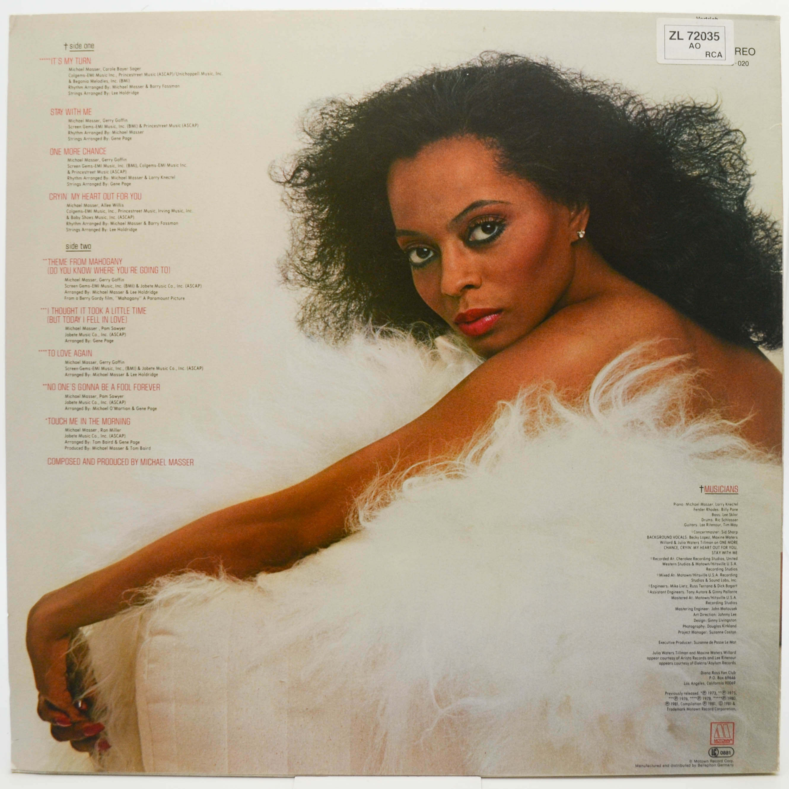 Diana Ross — To Love Again, 1981