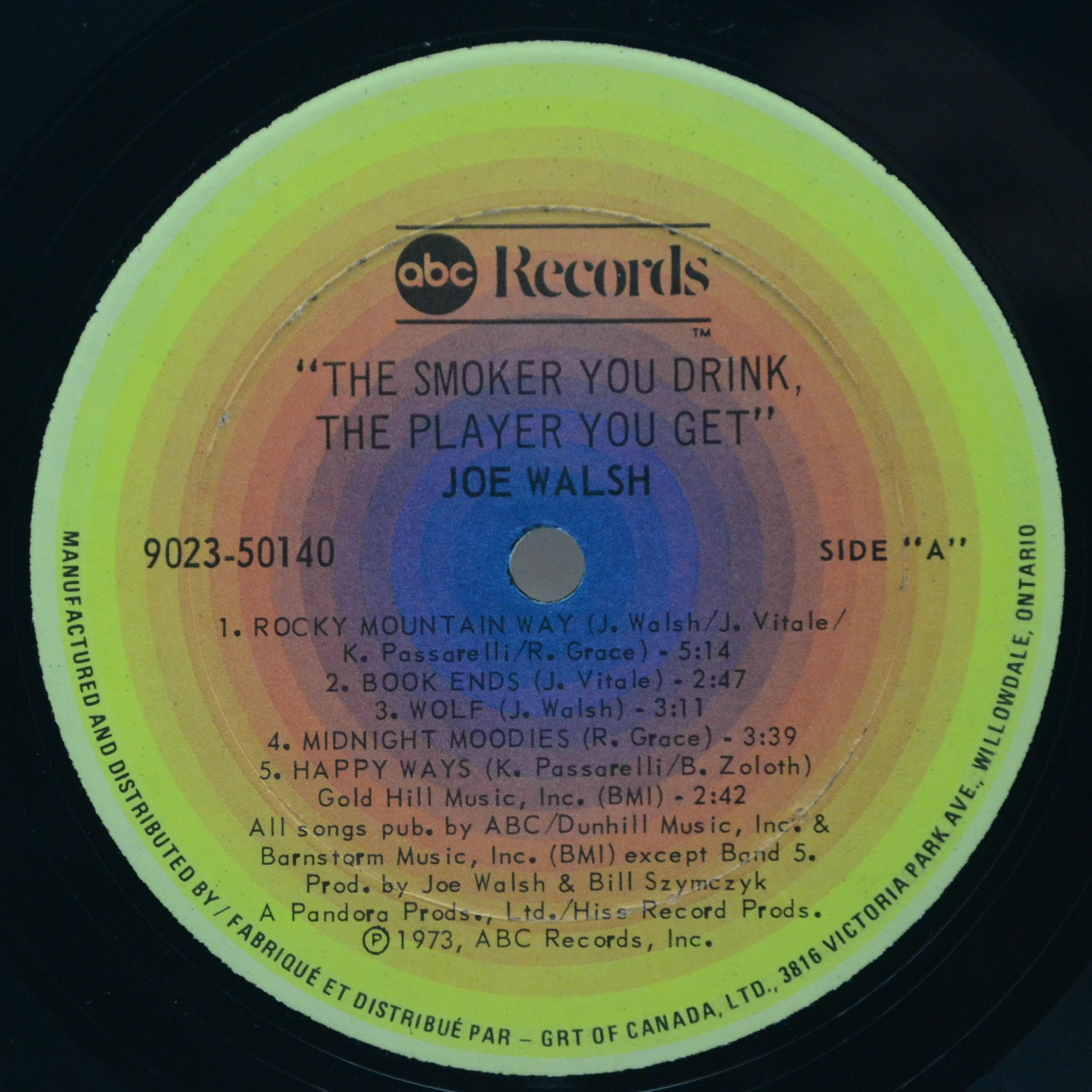 Joe Walsh — The Smoker You Drink, The Player You Get, 1973