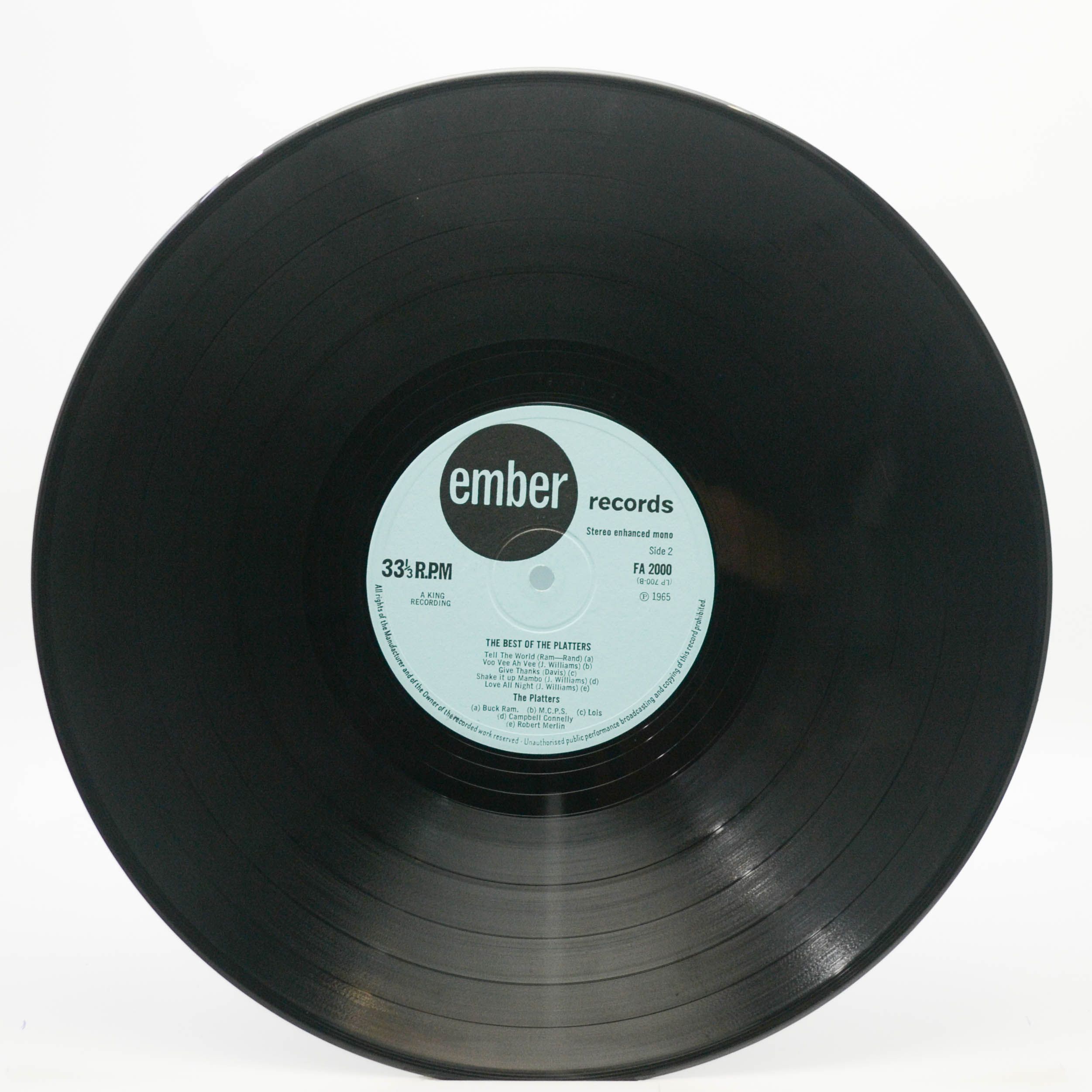 Platters — The Best Of The Platters (UK), 1962