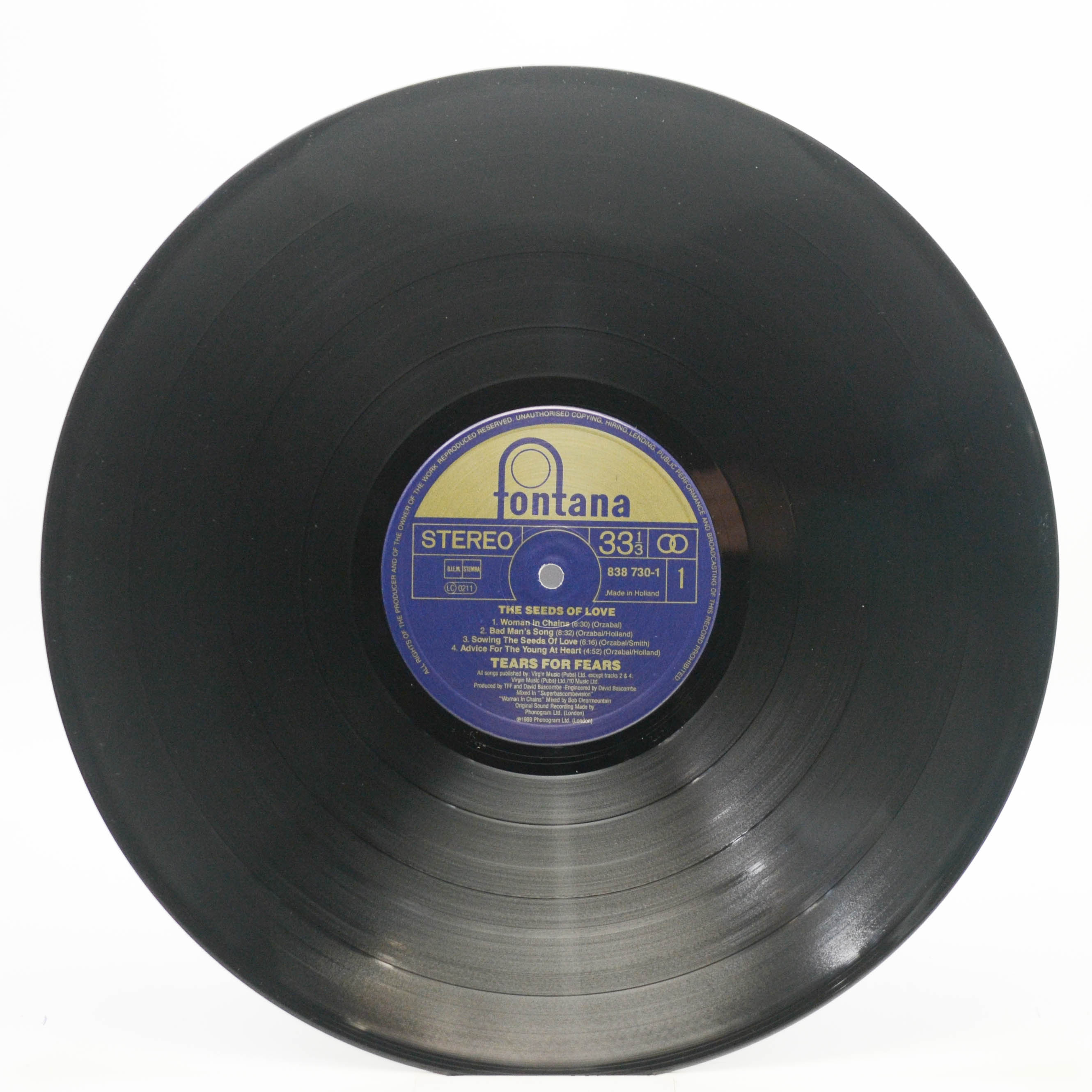 Tears For Fears — The Seeds Of Love, 1989