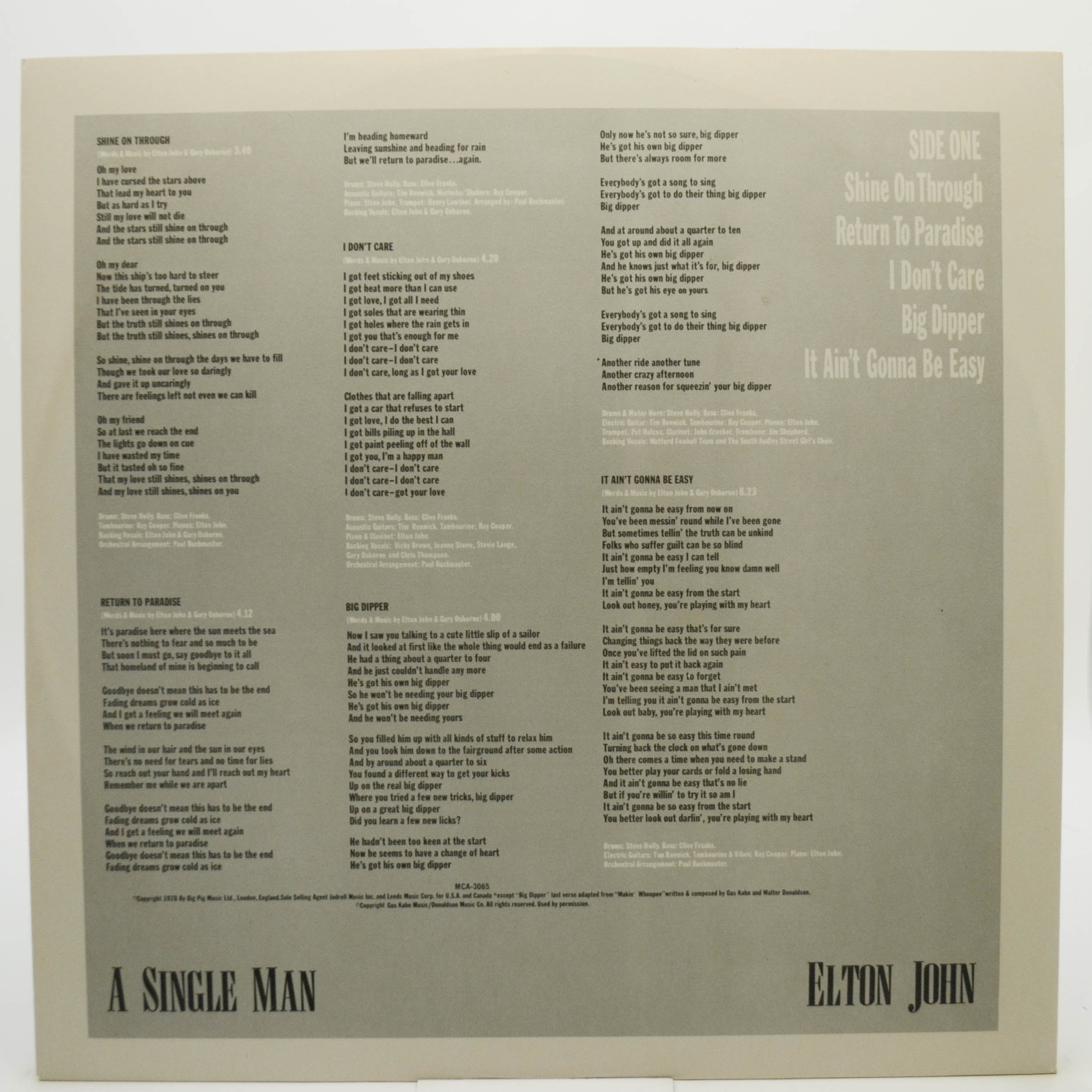 Elton John — Golden Collection (2LP), 1979