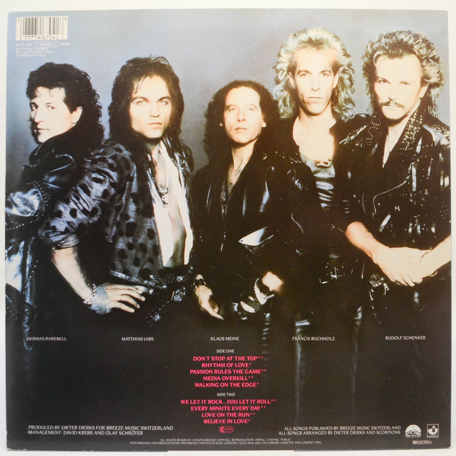 Scorpions — Savage Amusement, 1988