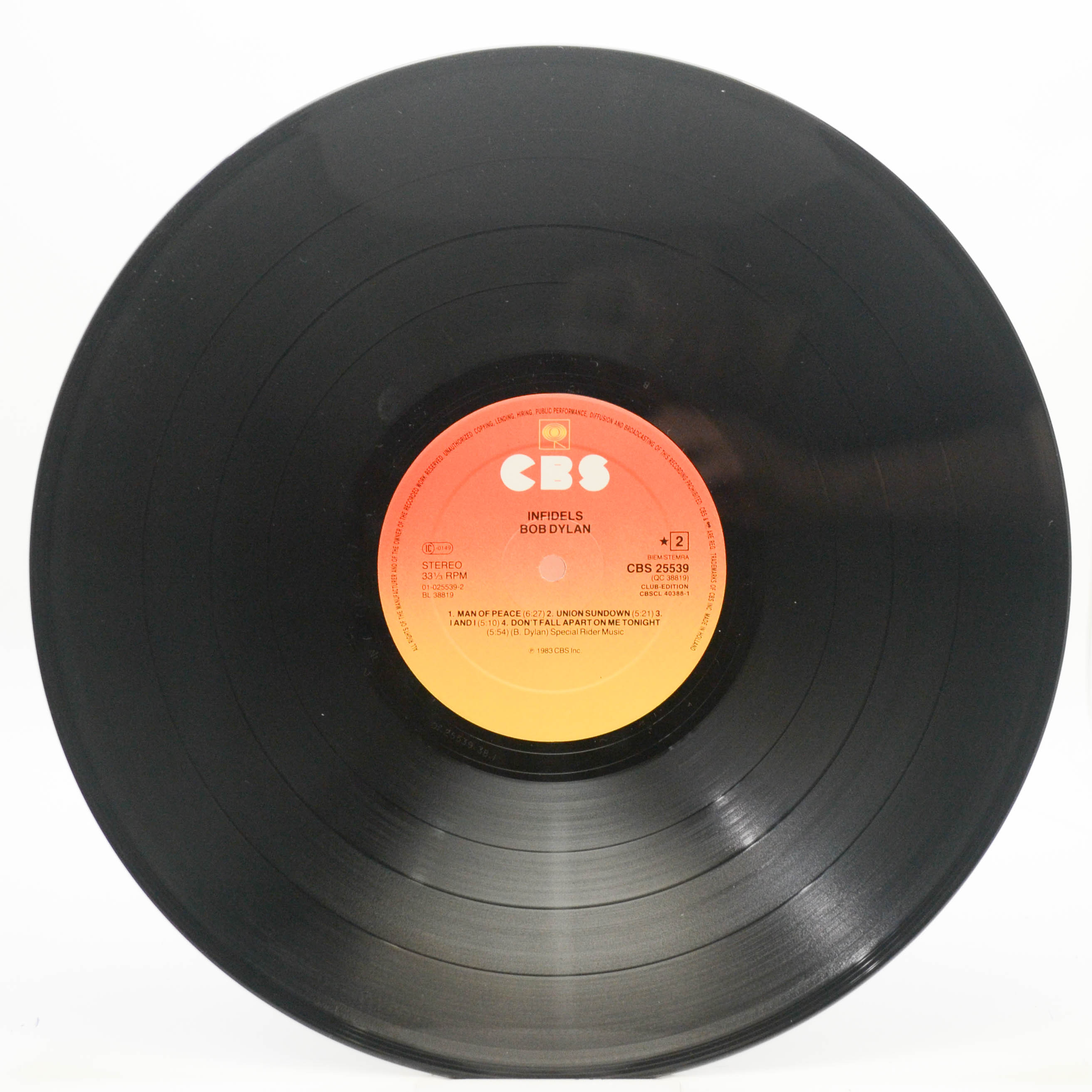 Bob Dylan — Infidels, 1983