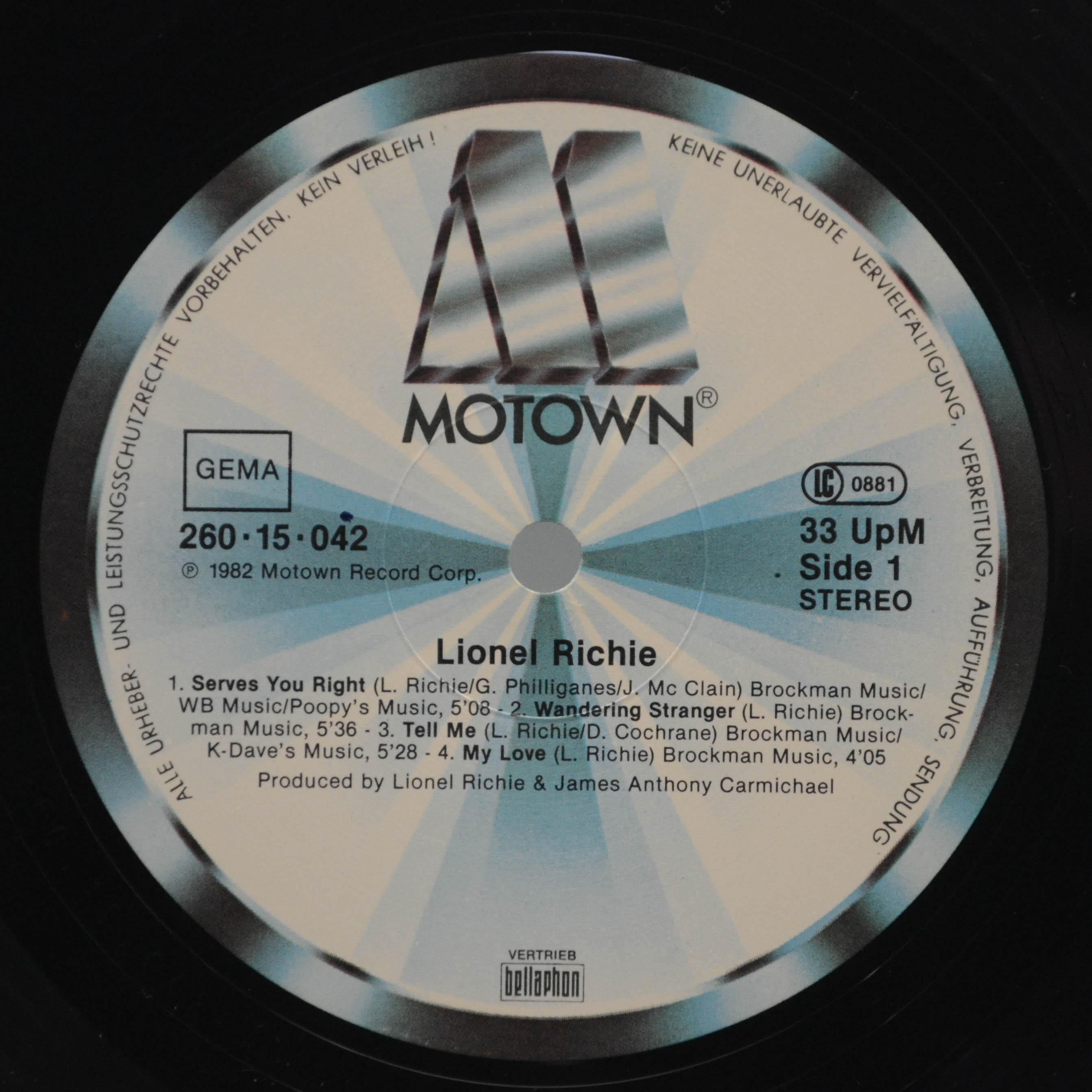 Lionel Richie — Lionel Richie, 1982