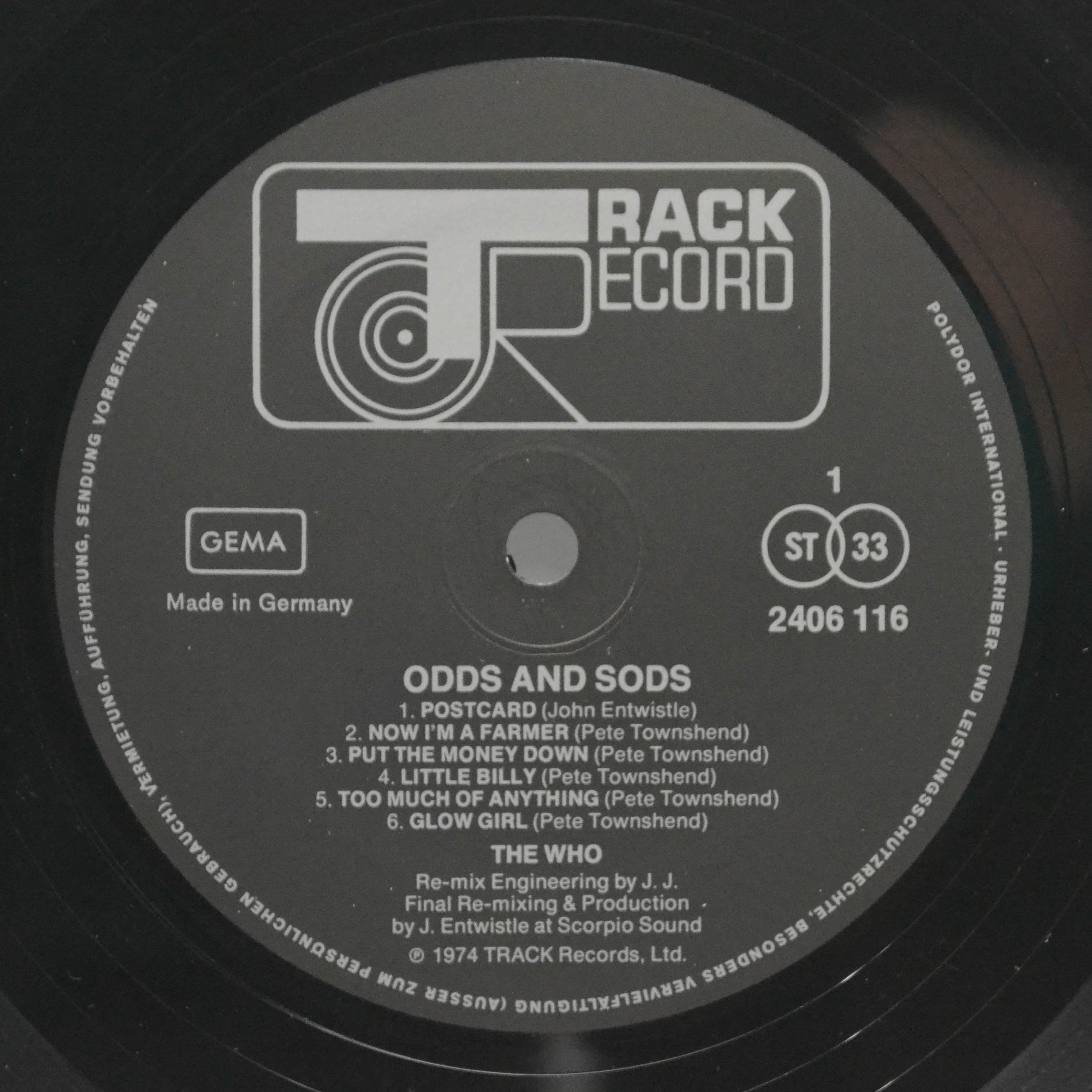 Who — Odds & Sods, 1974