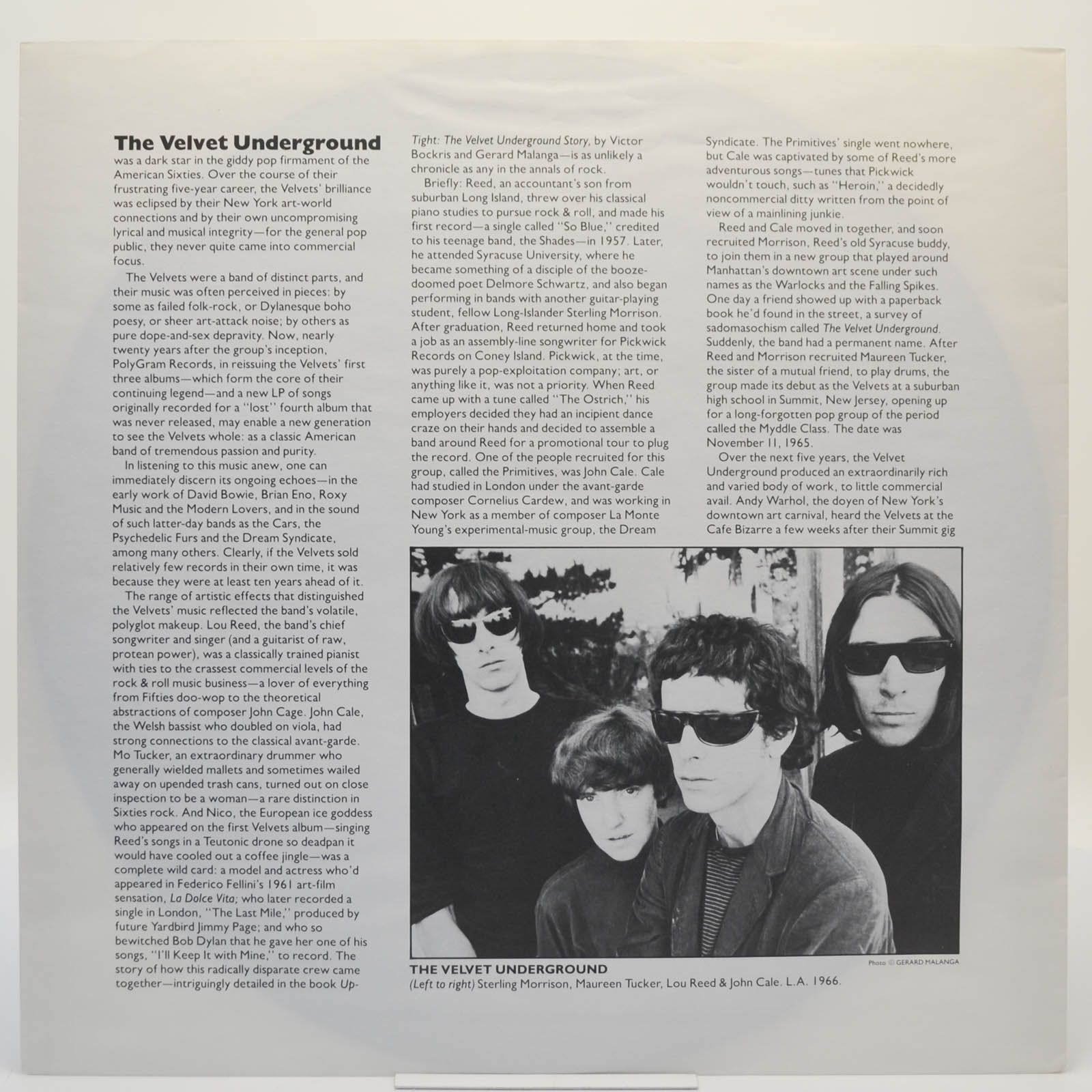 Velvet Underground — VU (A Collection Of Previously Unreleased Recordings), 1985