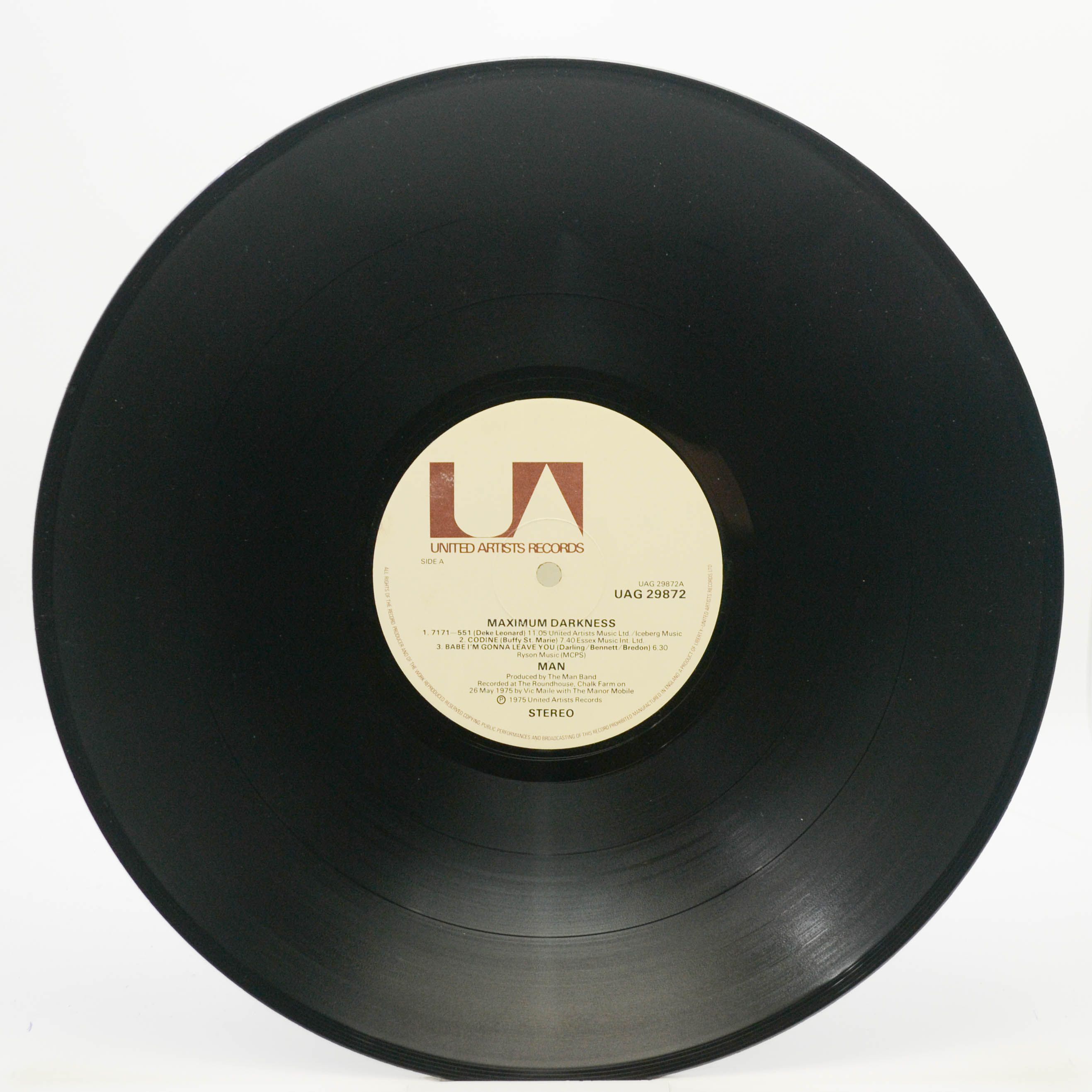 Man — Maximum Darkness (1-st, UK), 1975