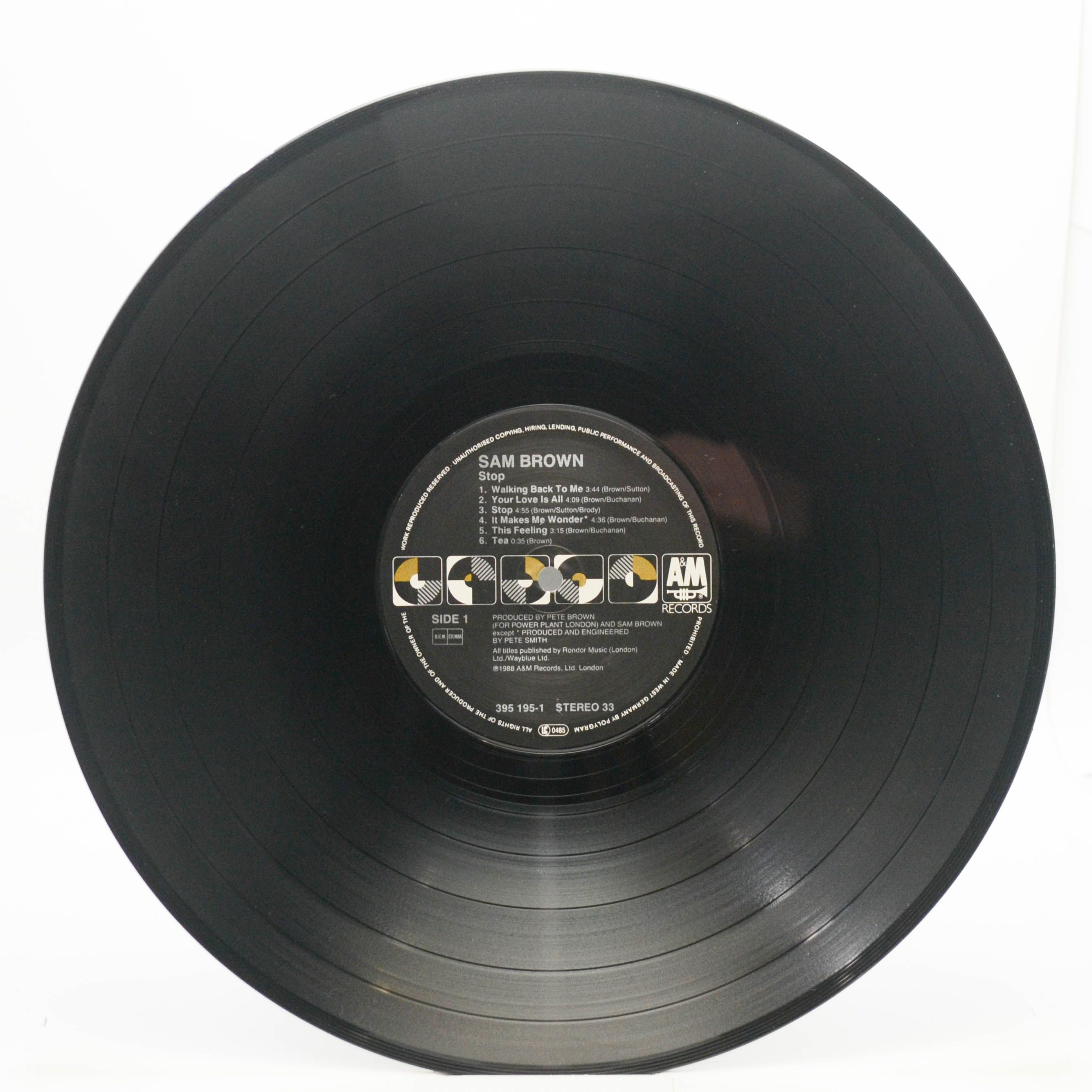 Sam Brown — Stop!, 1988