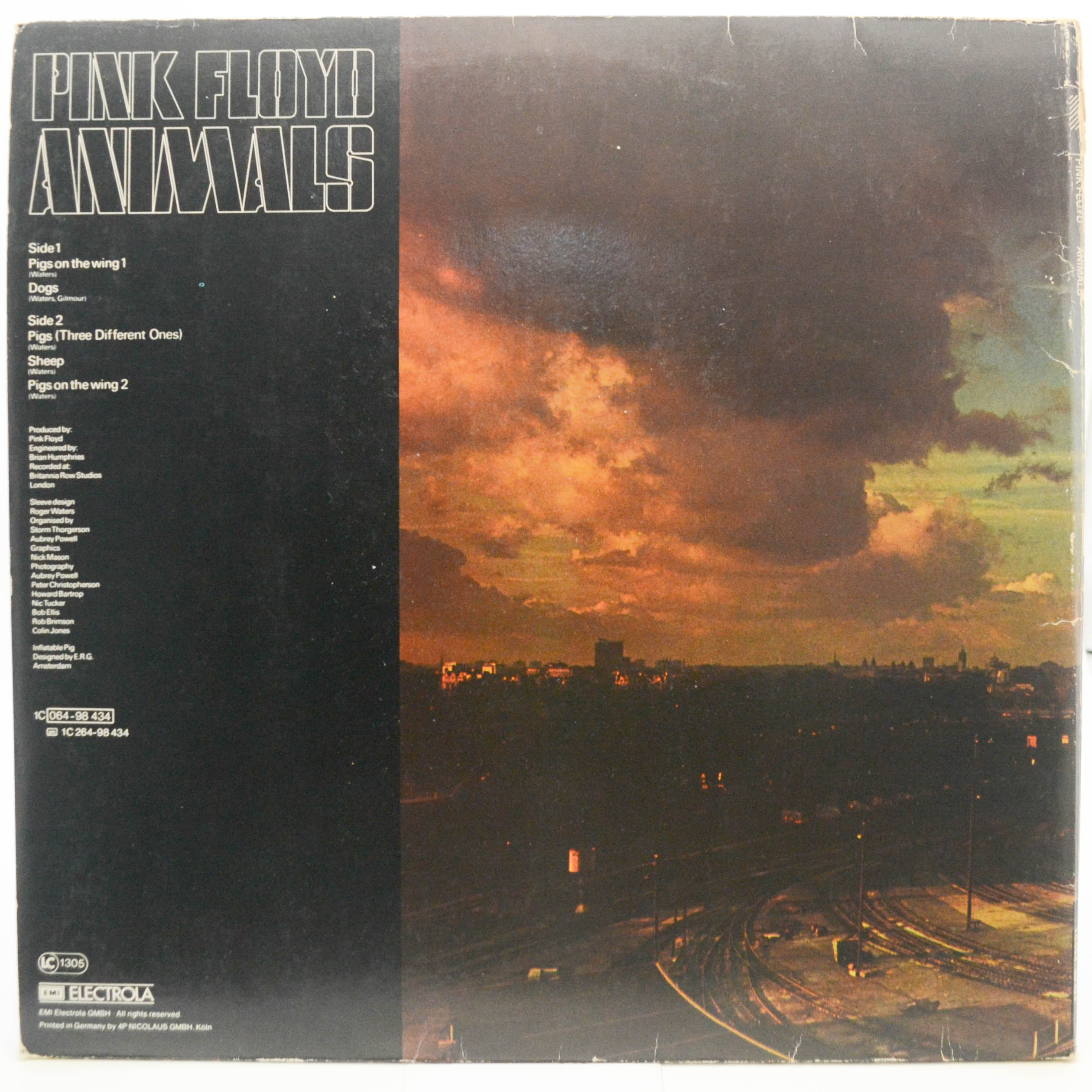 Виниловая пластинка Pink Floyd — Animals, 1977