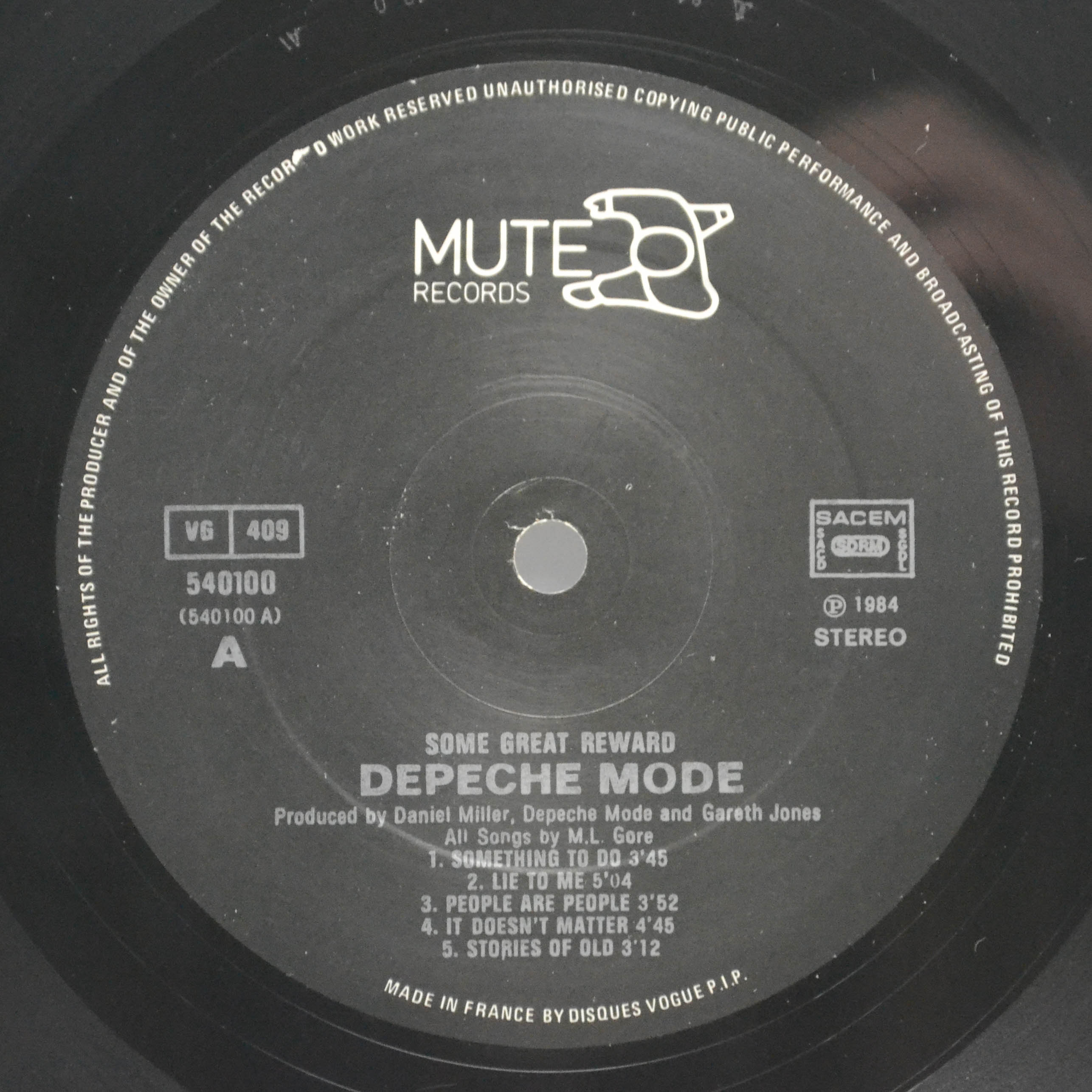 Depeche Mode — Some Great Reward, 1984