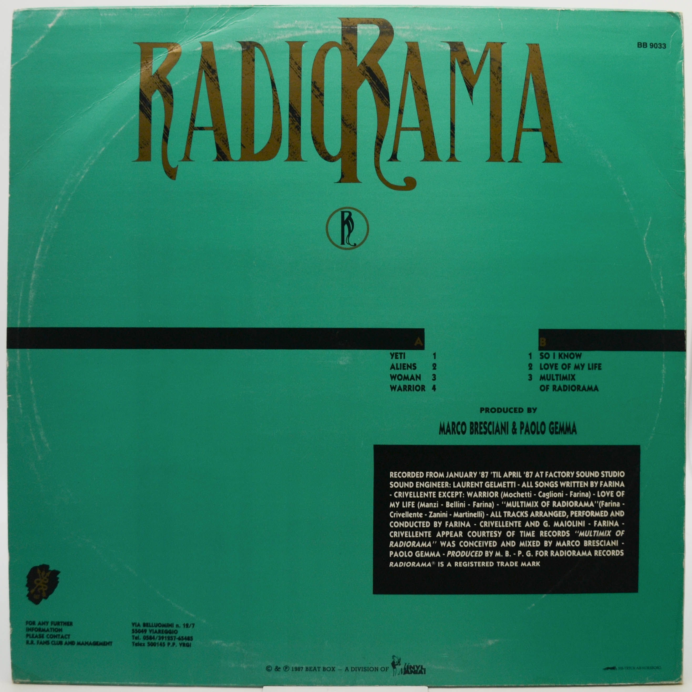 Radiorama — The 2nd Album, 1987