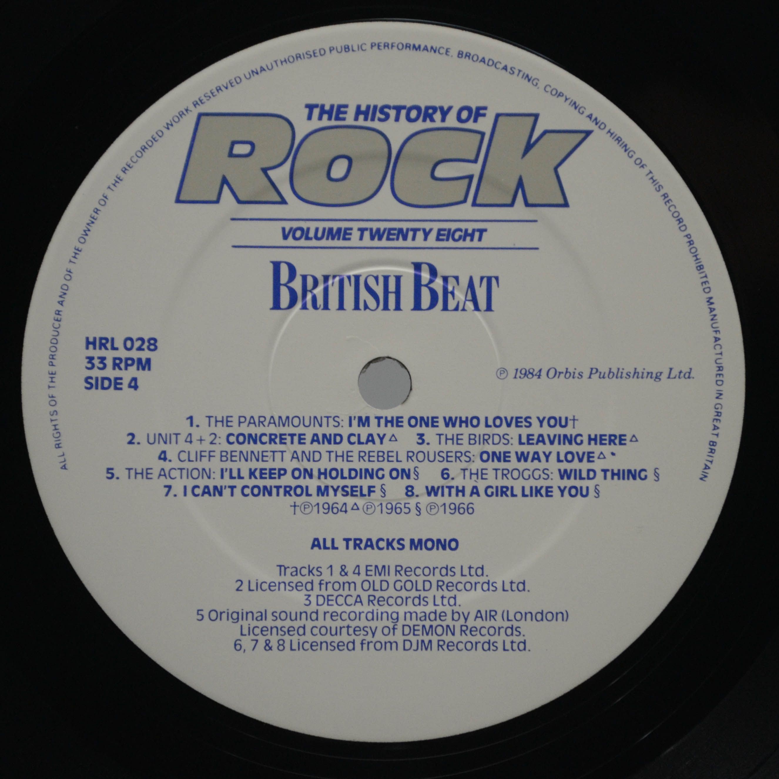 Animals / Various — The History Of Rock (Volume Twenty Eight) (2LP, UK), 1985