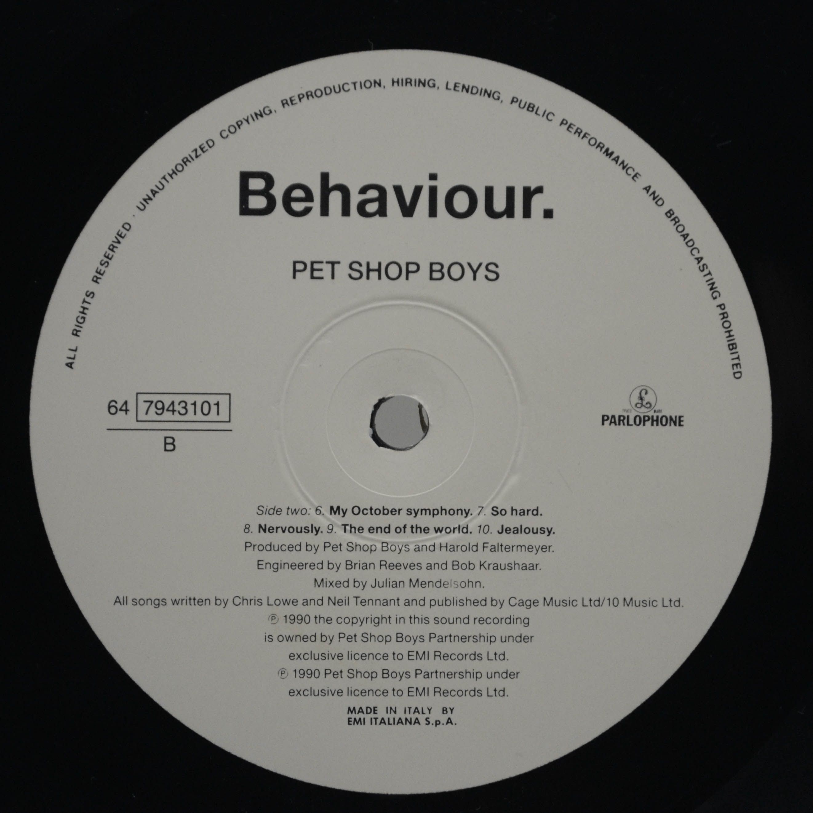 Pet Shop Boys — Behaviour, 1990
