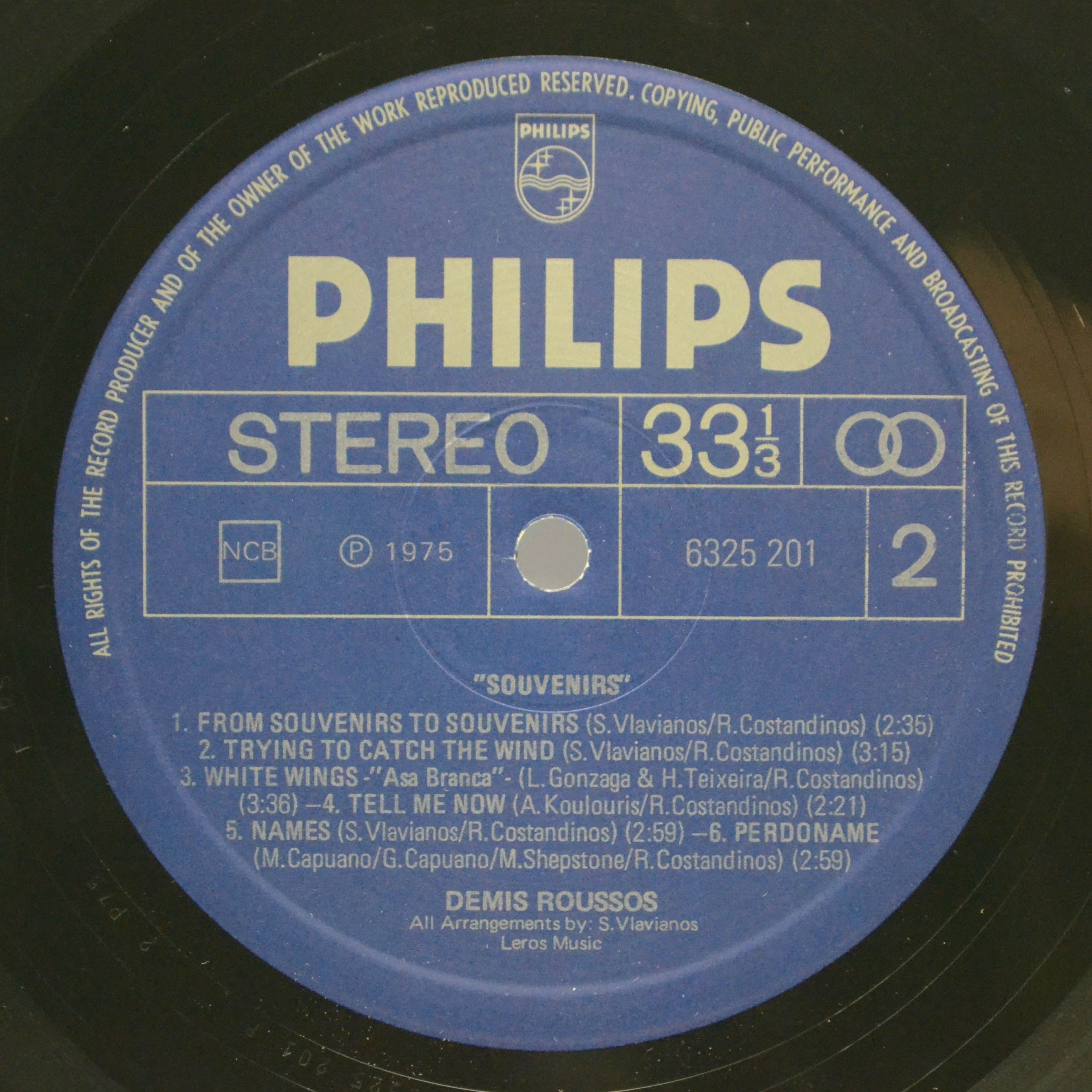 Demis Roussos — Souvenirs, 1975