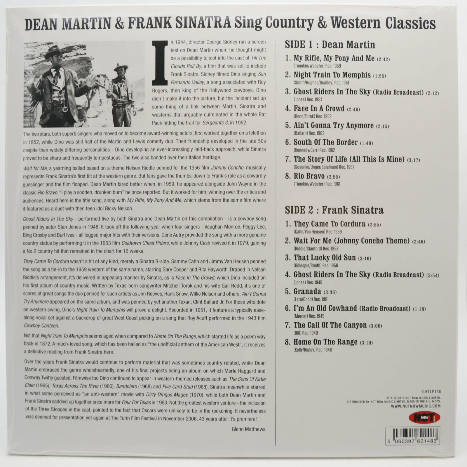 Dean Martin & Frank Sinatra — Sing Country & Western Classics, 2018
