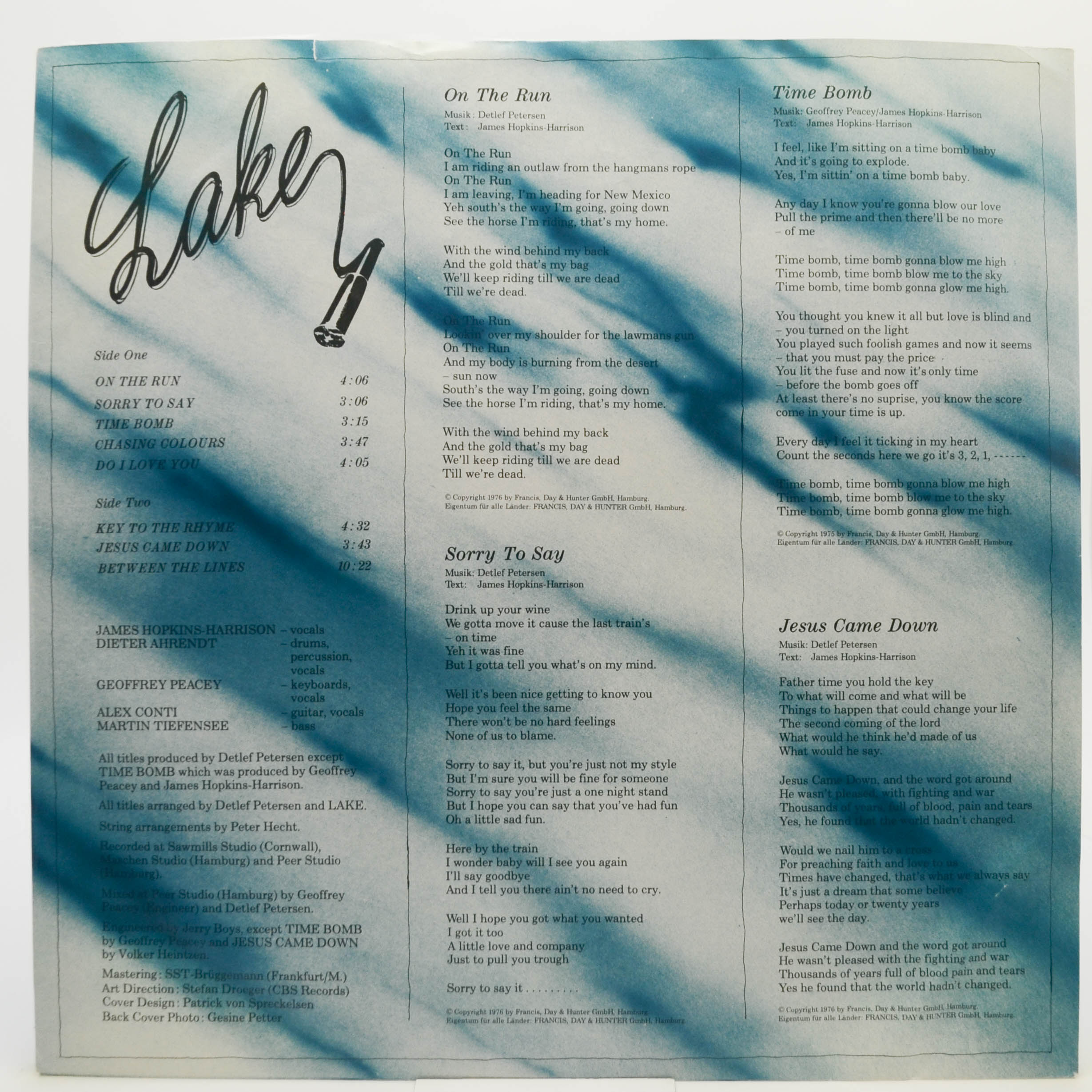 Виниловая пластинка Lake — Lake, 1976