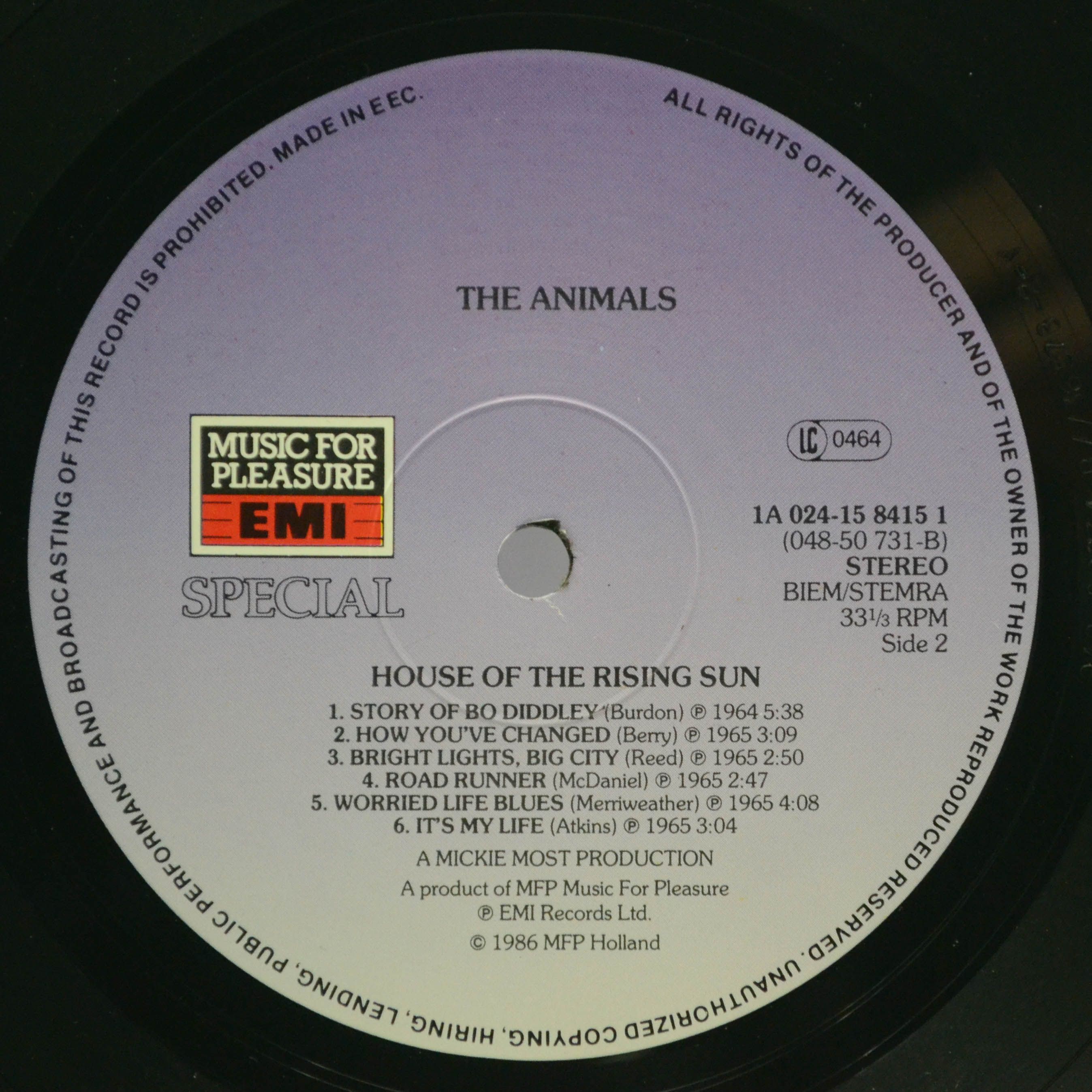 Animals — House Of The Rising Sun, 1968