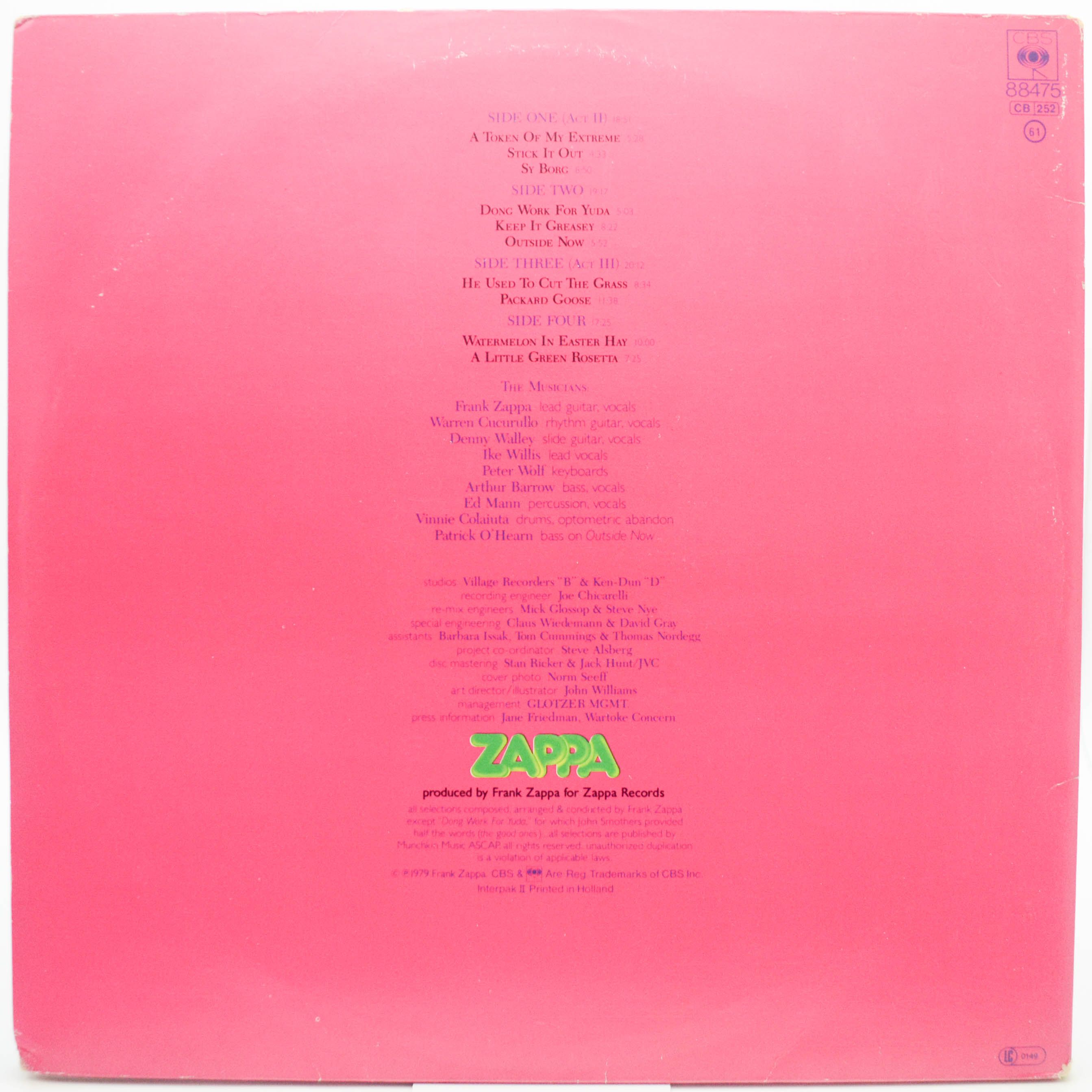 Frank Zappa — Joe's Garage Acts II & III (2LP), 1979