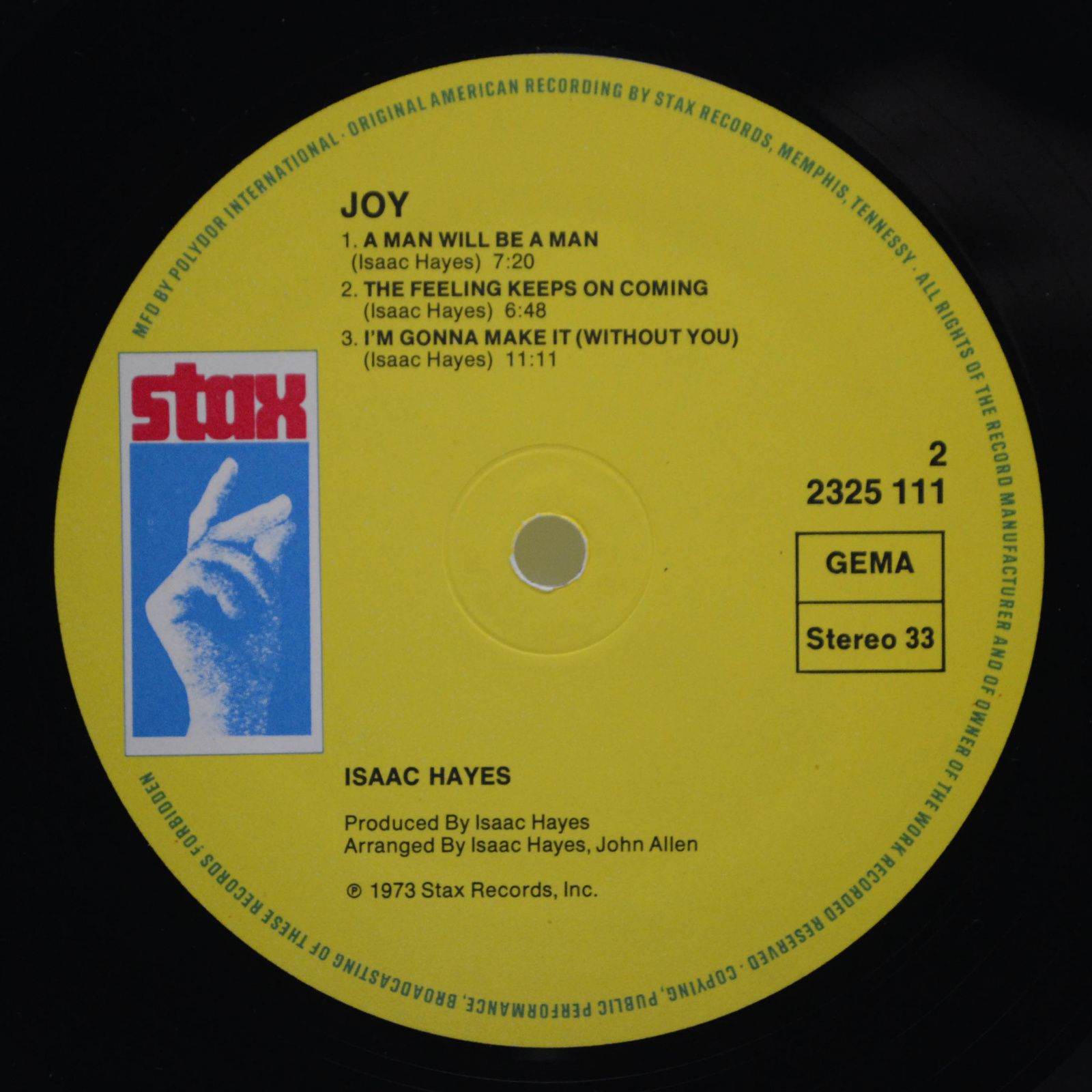 Isaac Hayes — Joy, 1973