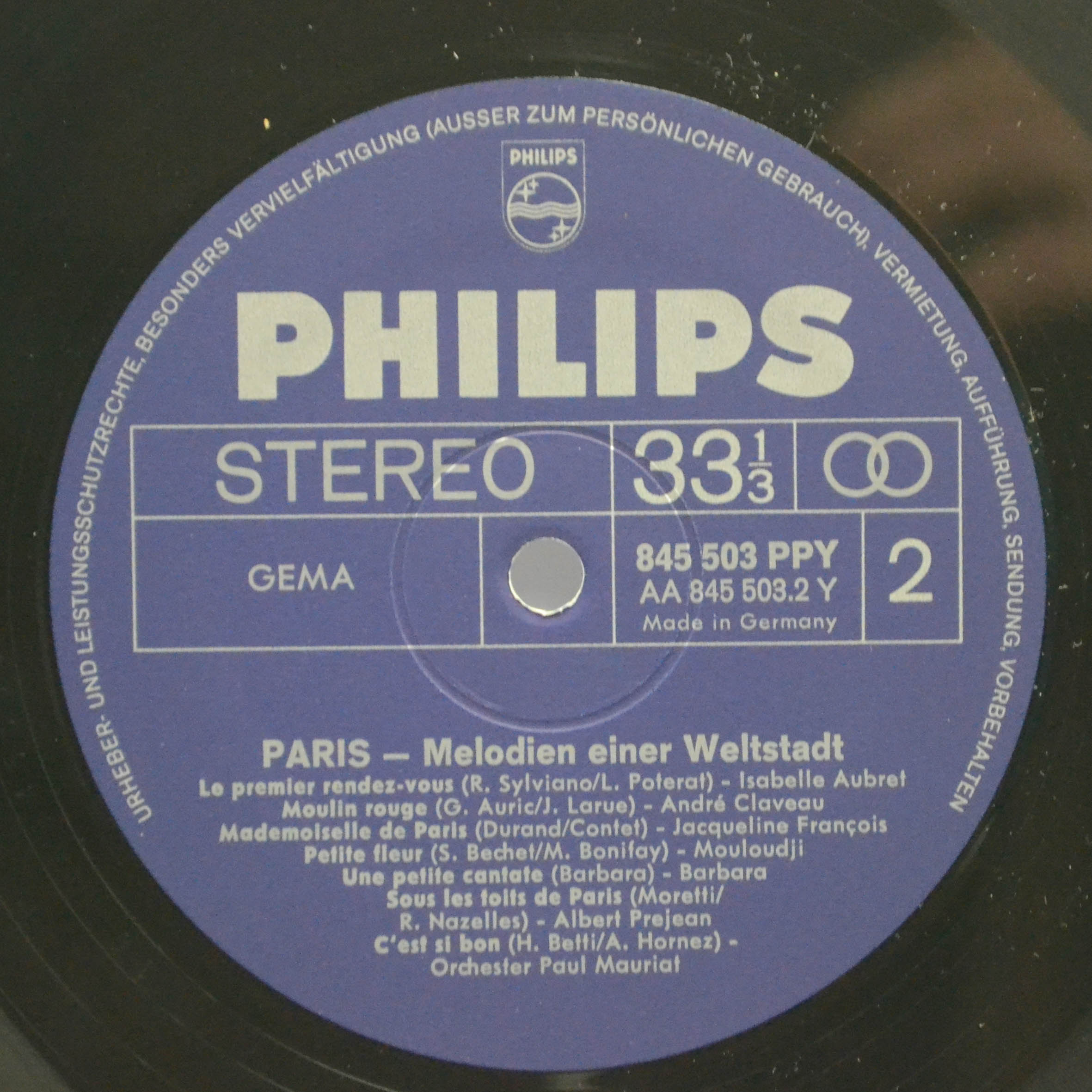 Виниловая пластинка Various — Paris - Melodien Einer Weltstadt (2LP), 1982