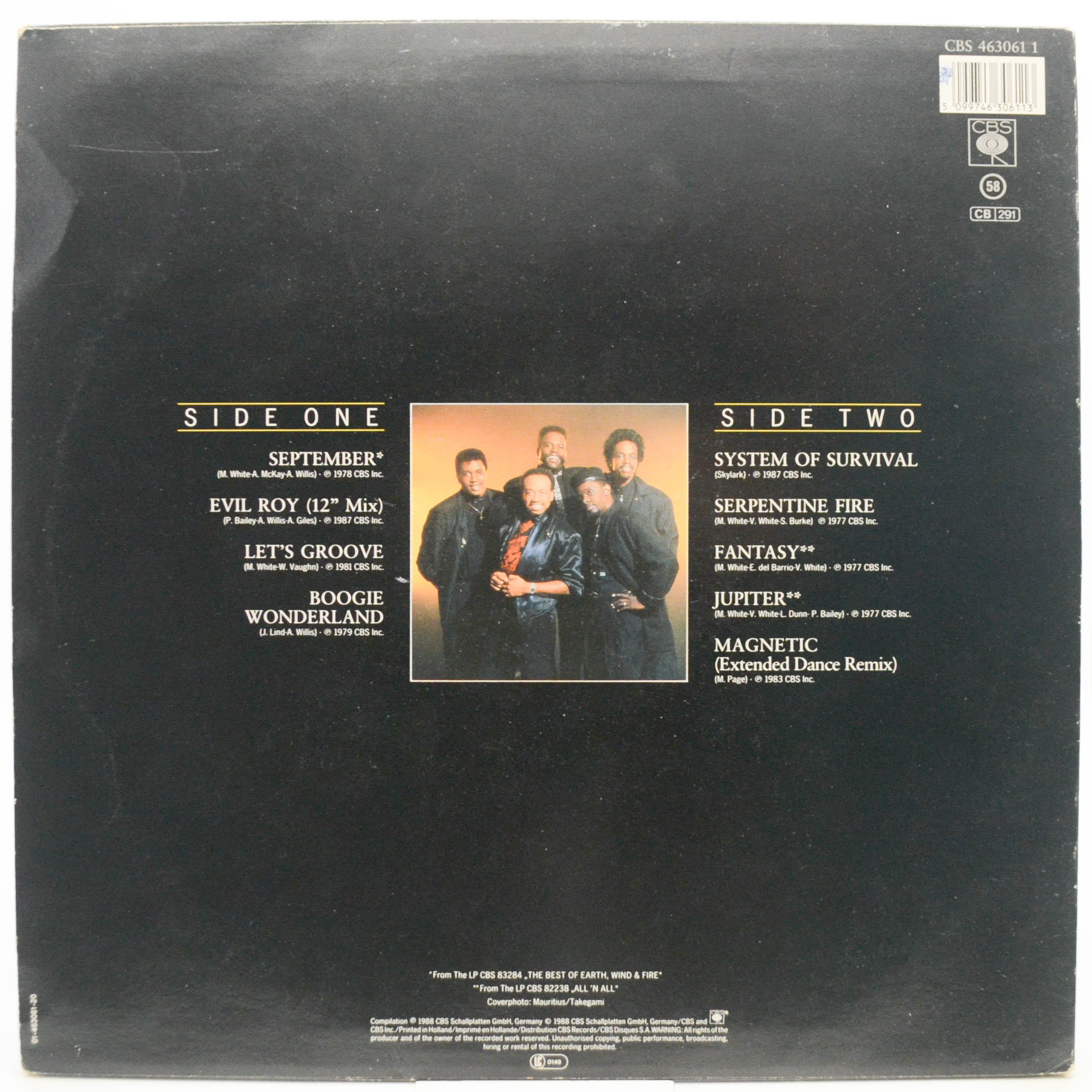 Earth, Wind & Fire — Dance Trax, 1988