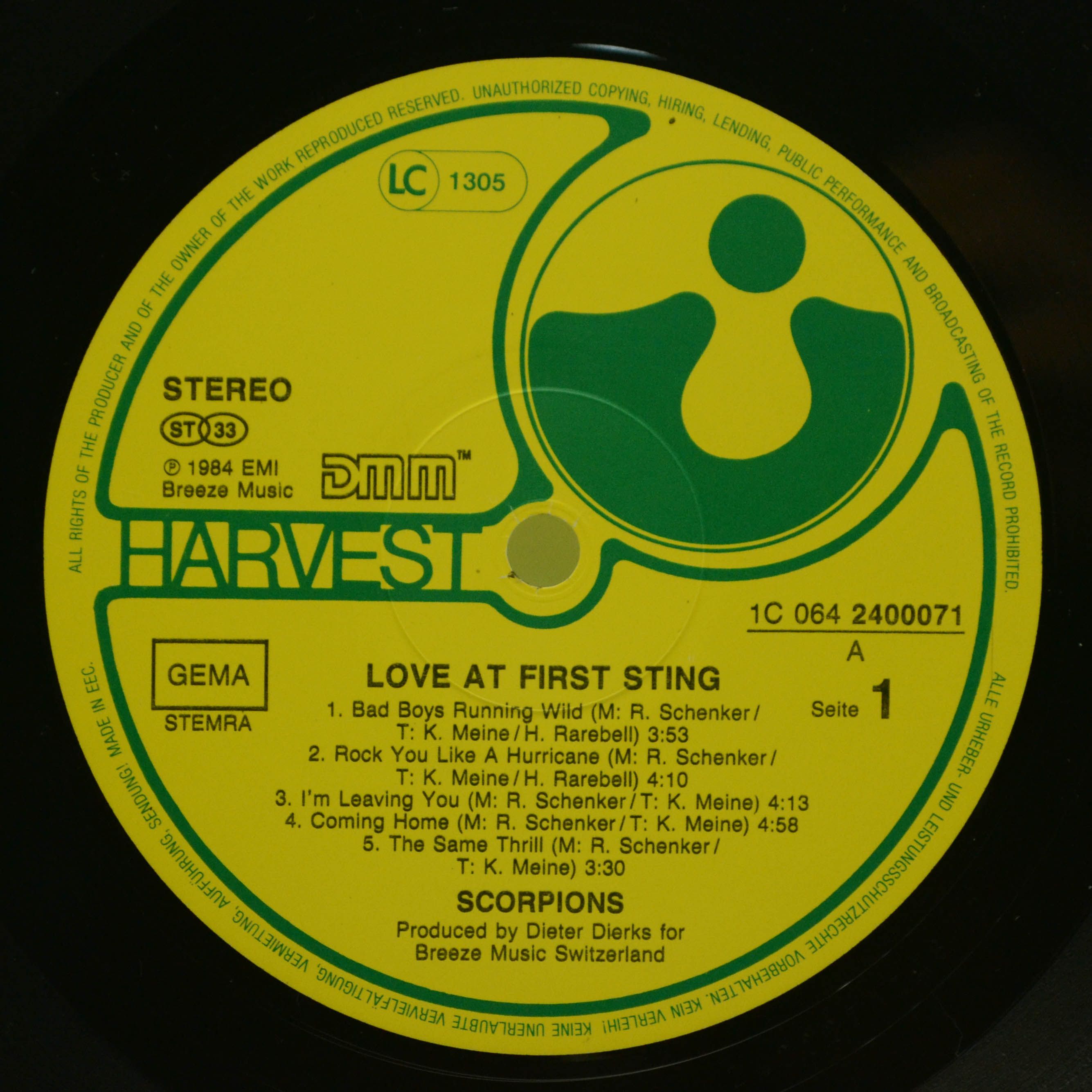 Scorpions — Love At First Sting, 1984