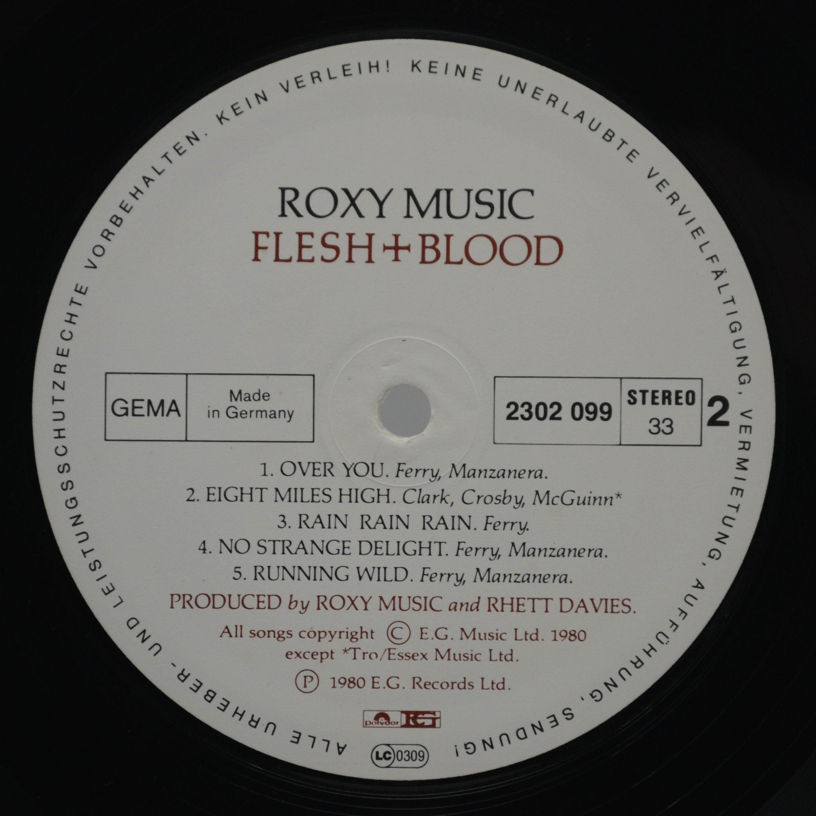 Roxy Music — Flesh + Blood, 1980