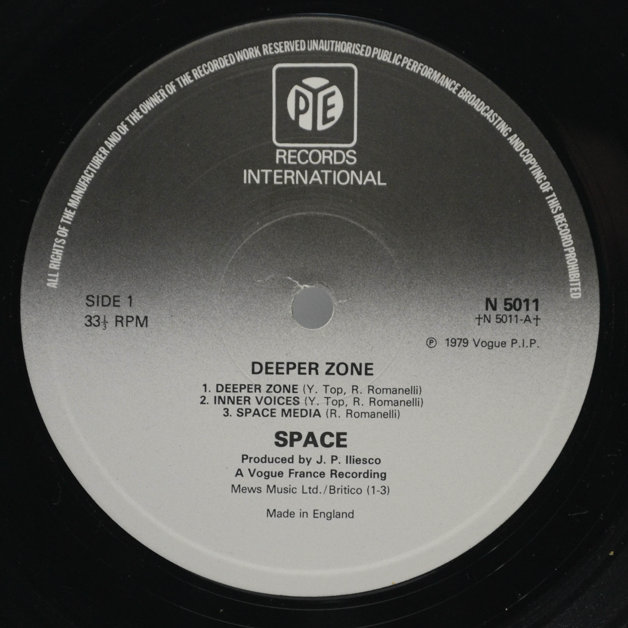 Space — Deeper Zone (UK), 1980