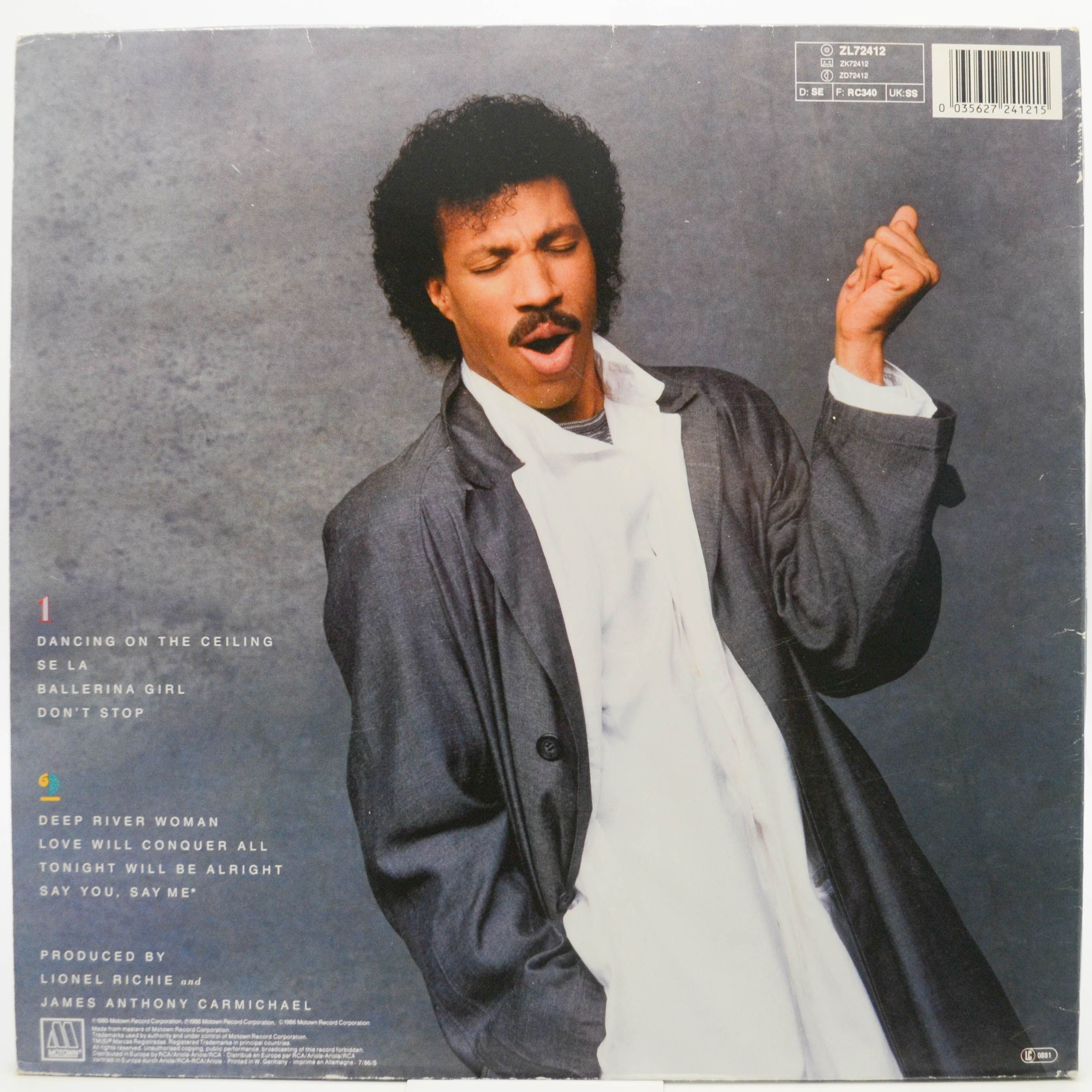 Lionel Richie — Dancing On The Ceiling, 1986