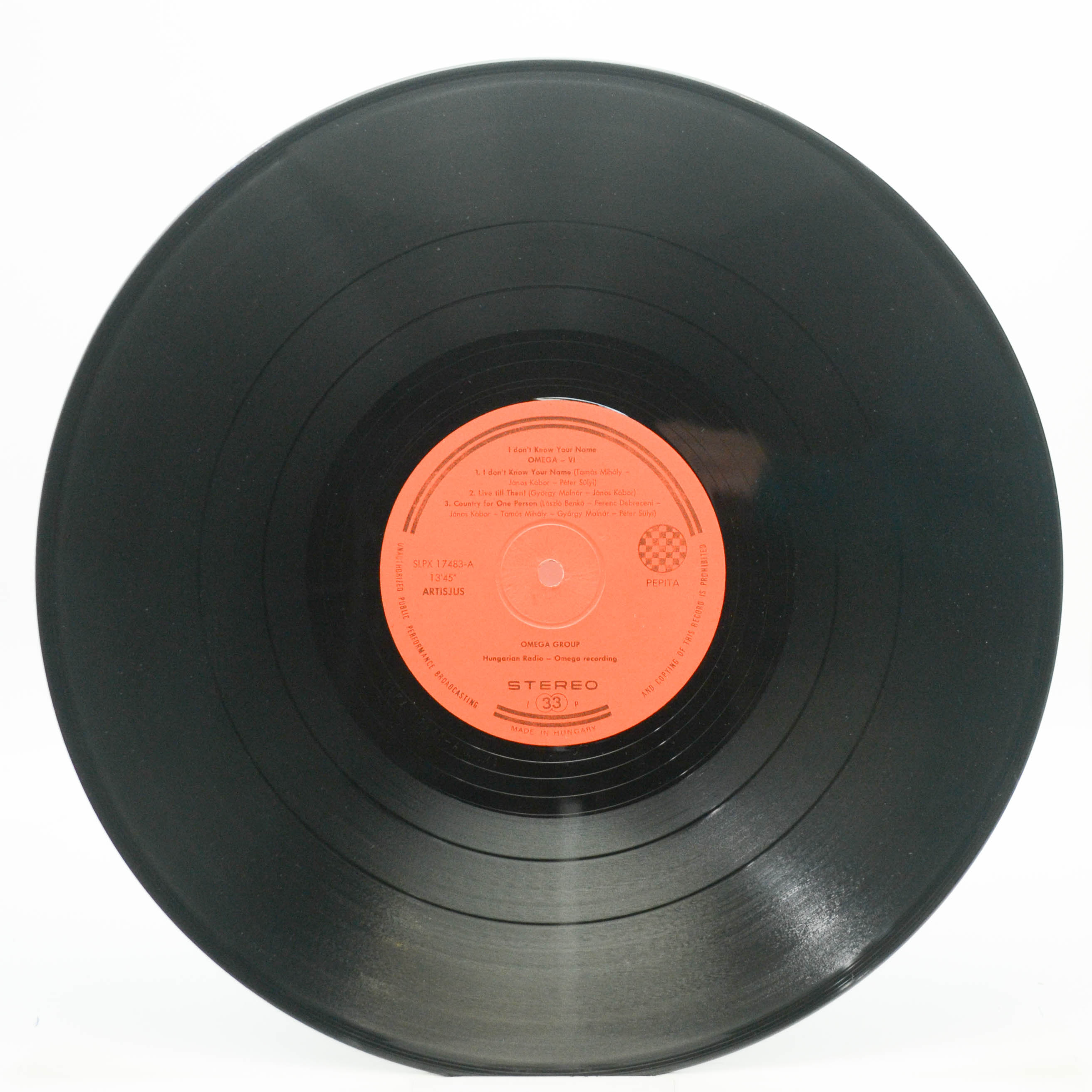 Omega — 6 - Nem Tudom A Neved, 1975