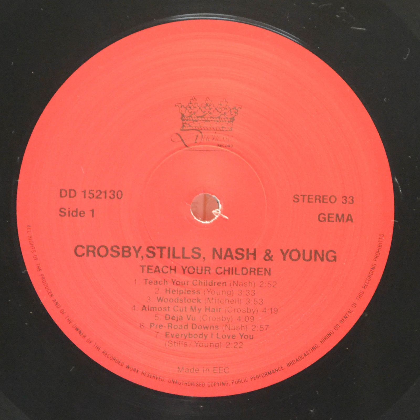Crosby, Stills, Nash & Young — Teach Your Children, 1982