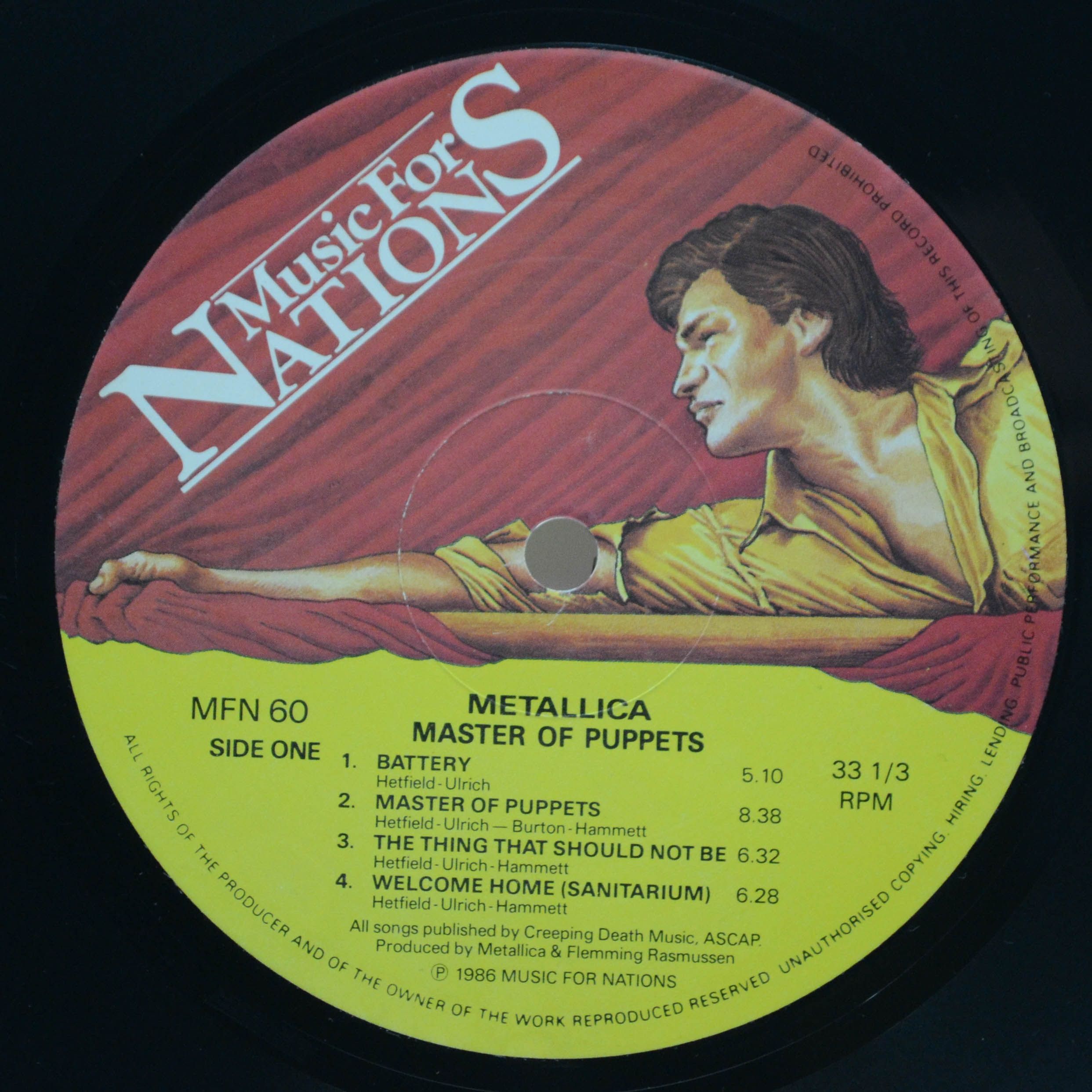 Metallica — Master Of Puppets (UK), 1986