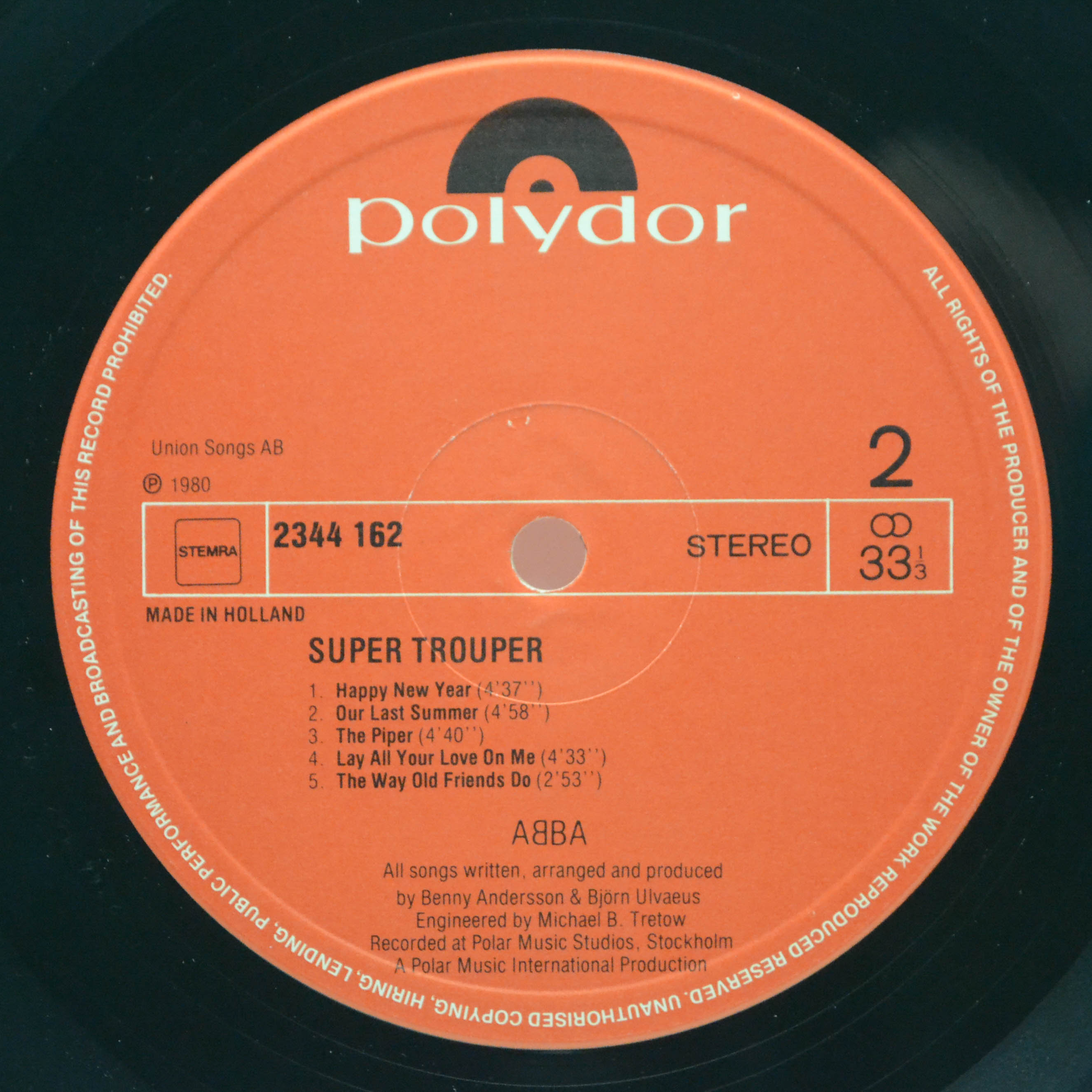 ABBA — Super Trouper, 1980